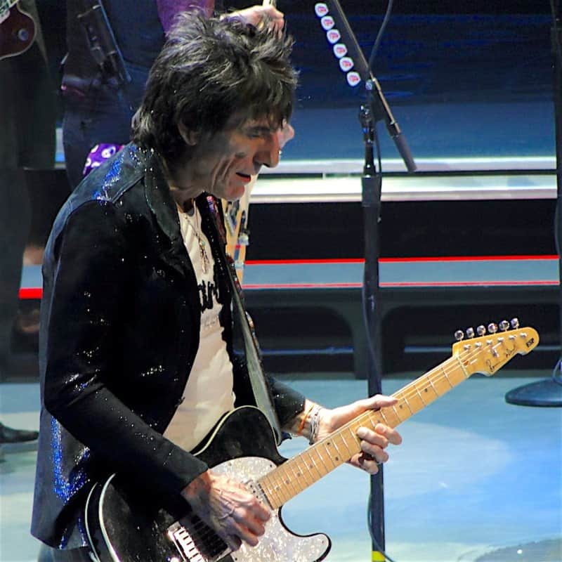 ESP Telecaster Ex Ron Wood THE ROLLING STONES Black 1993