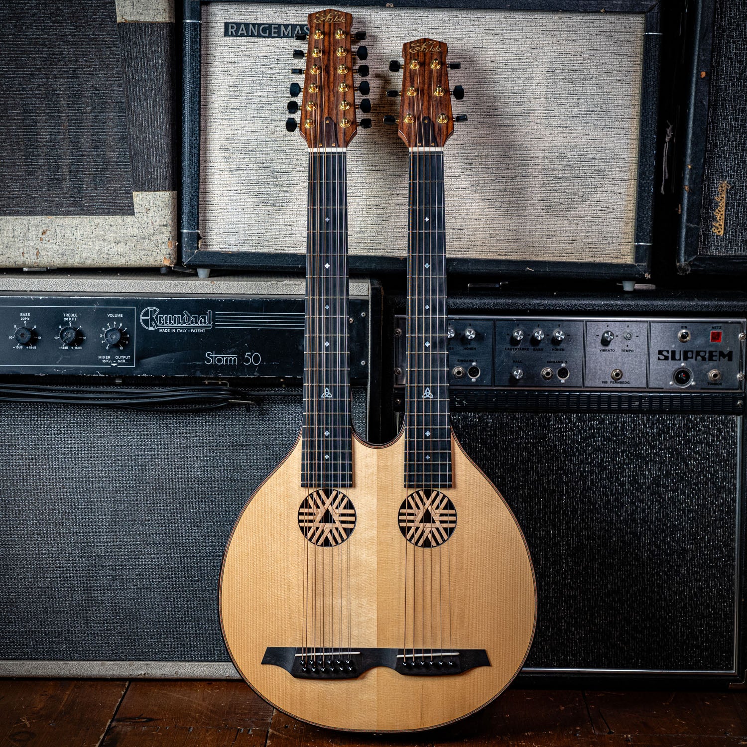 Fylde DOUBLE NECK 8603 – 12 STRING / 6 STRING GUITAR Natural 2000