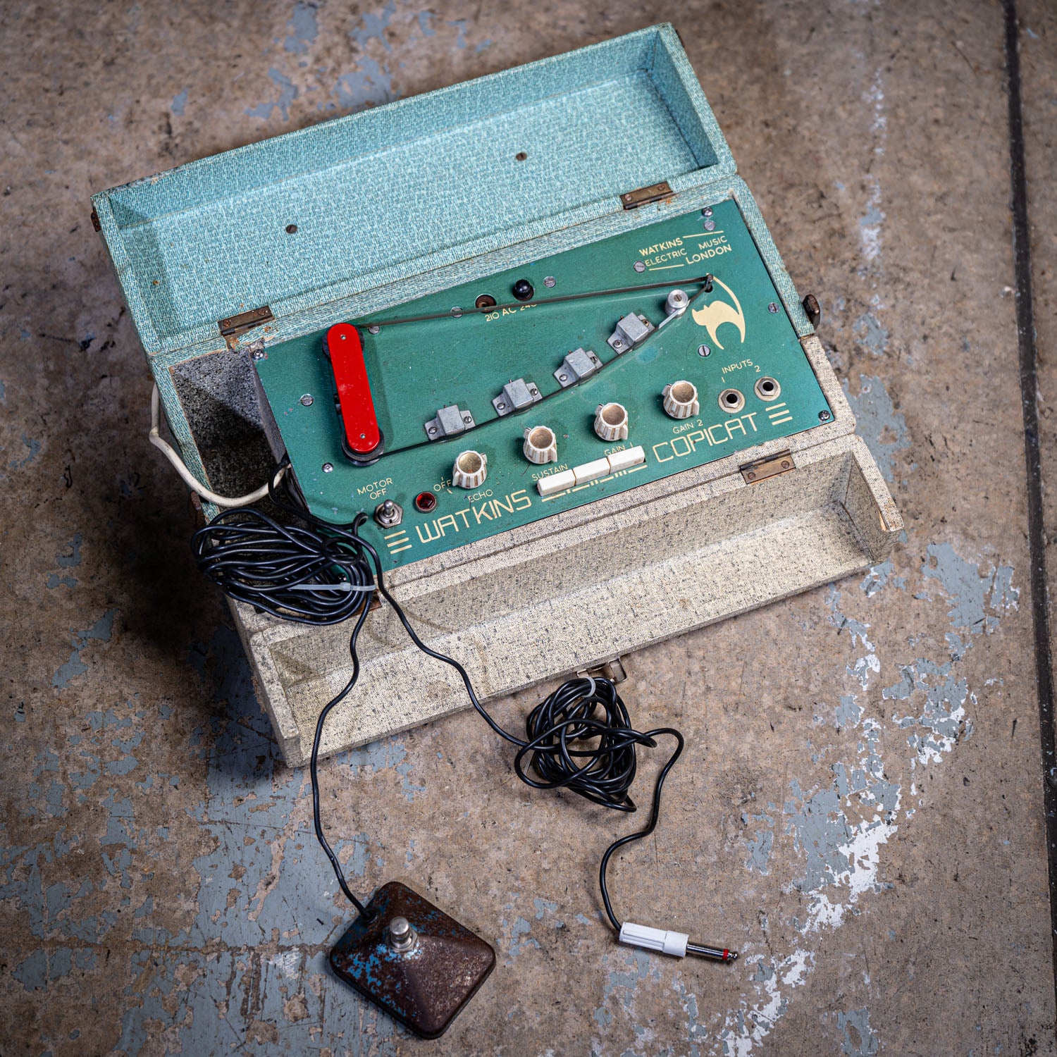 Watkins Copicat Blue & Cream 1961 with footswitch