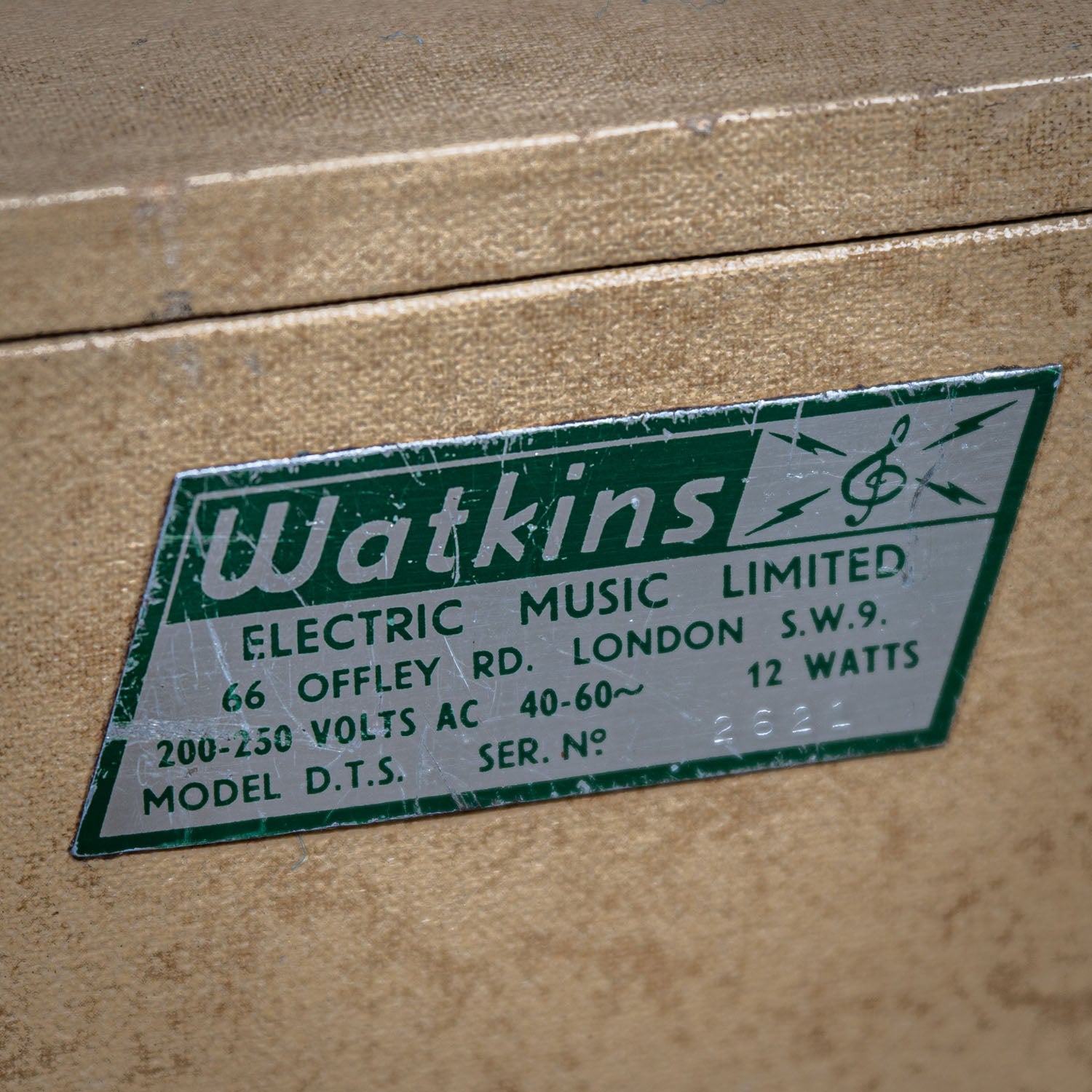 Watkins DTS Amplifier Brown/Tan 1959