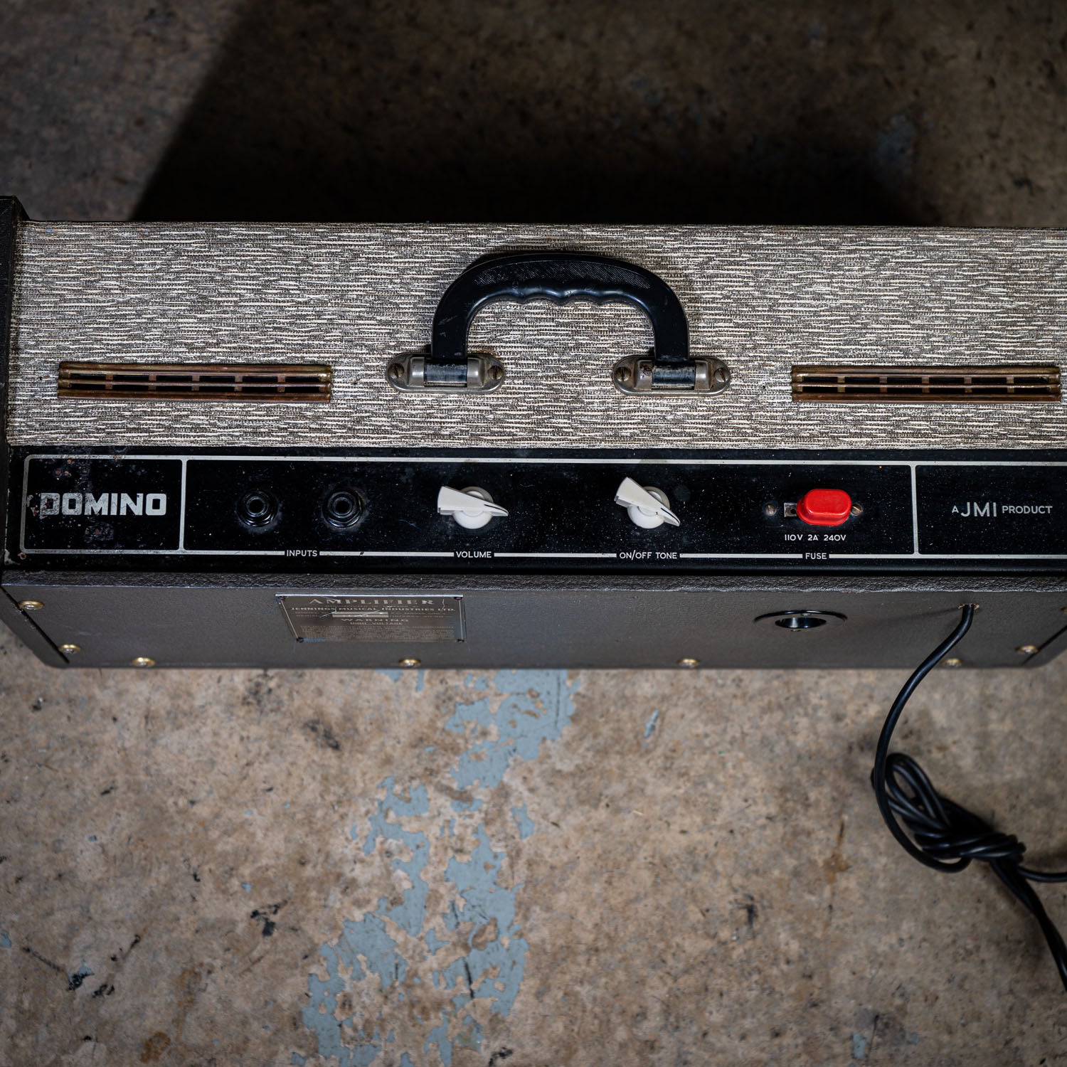 Vox JMI Jennings Domino Bass Head Black 1960