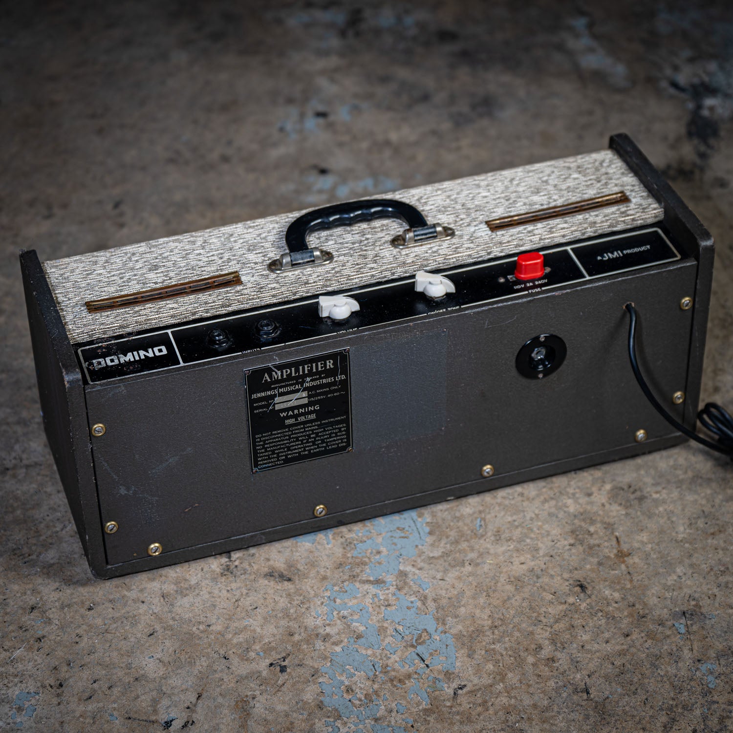 Vox JMI Jennings Domino Bass Head Black 1960