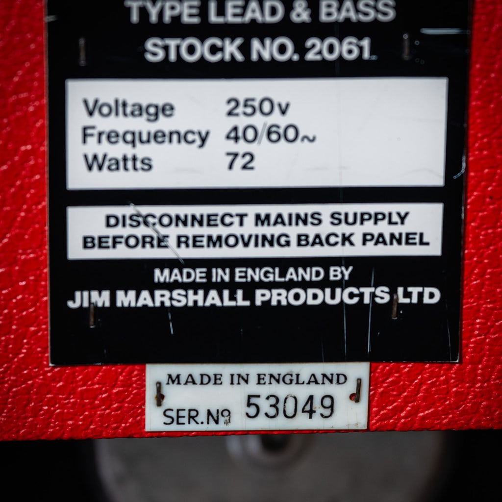 Marshall Mercury Combo Red 1973