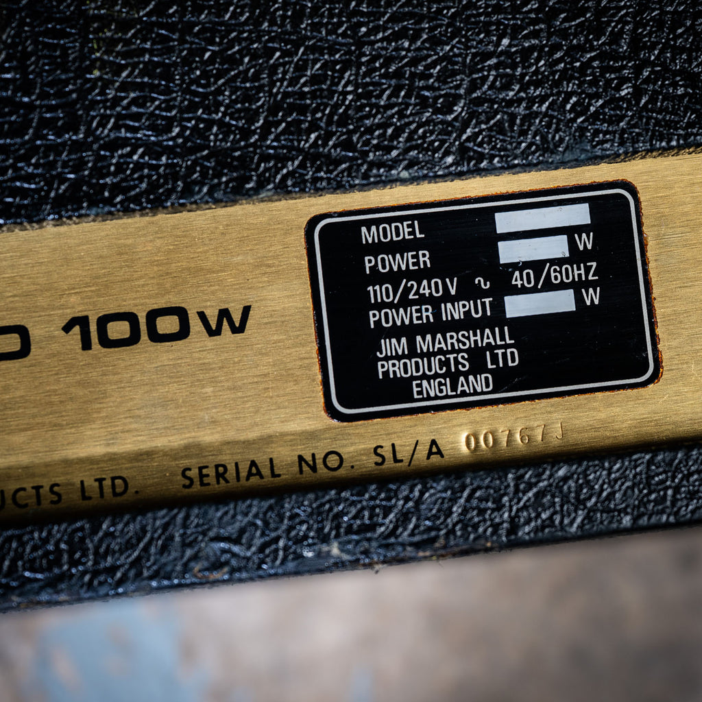 Marshall Superlead 100 Head Black 1979