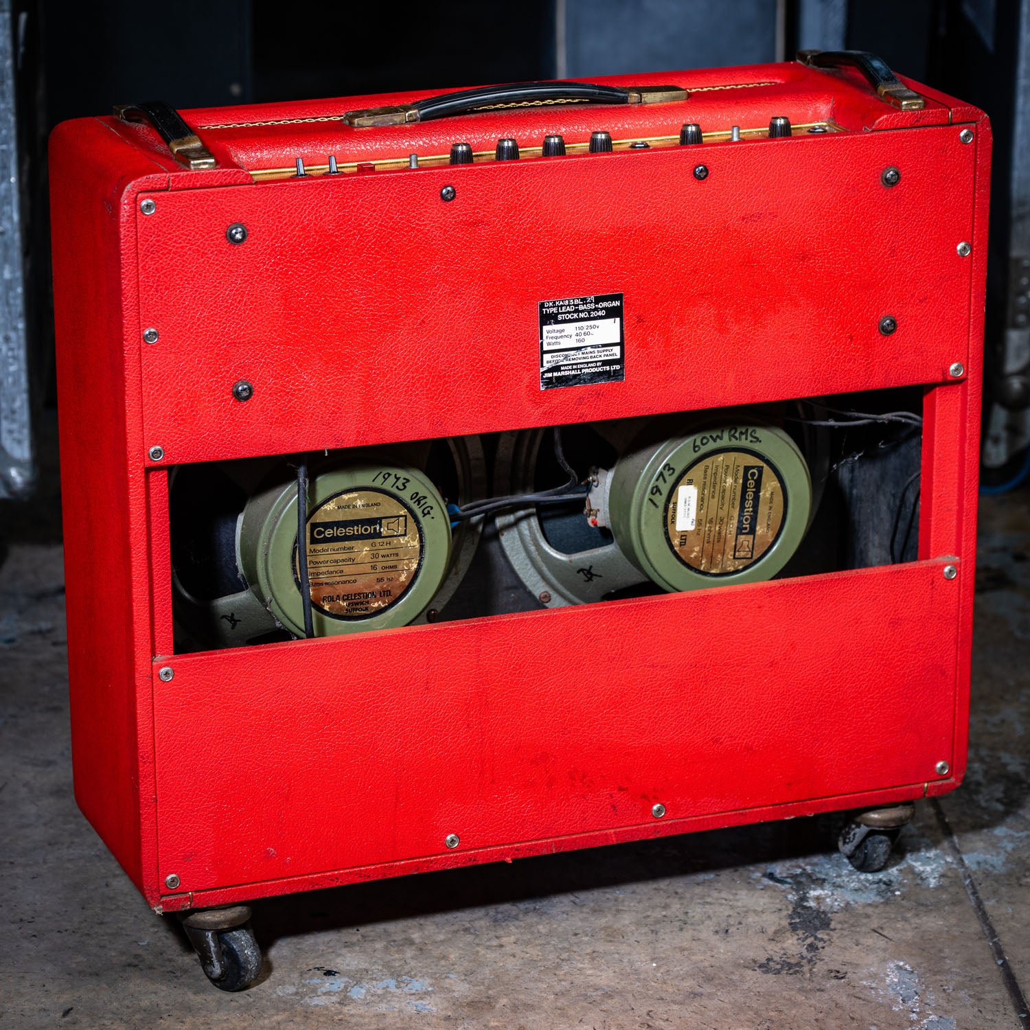 Marshall Artiste Combo Red 1973