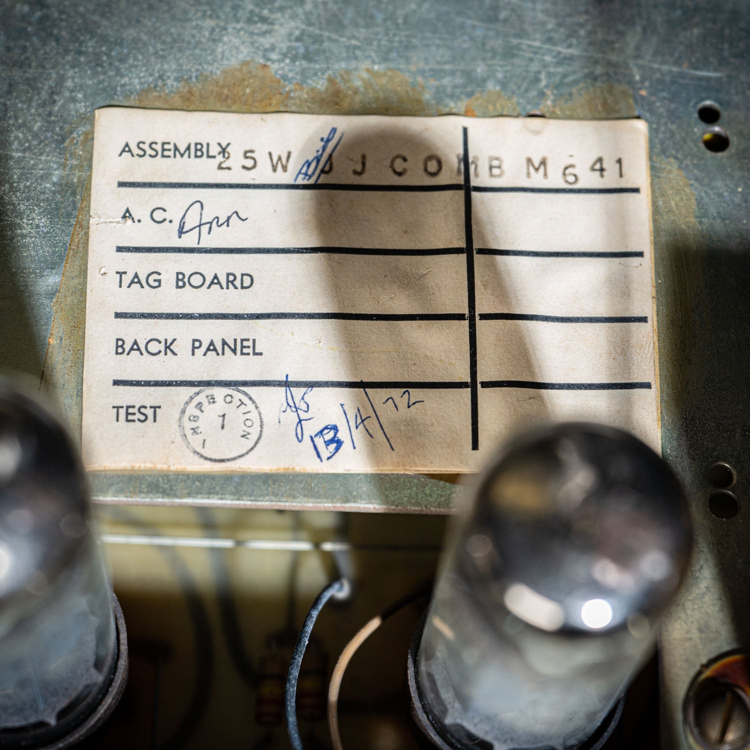 Park 25 Combo Blue Front 1972