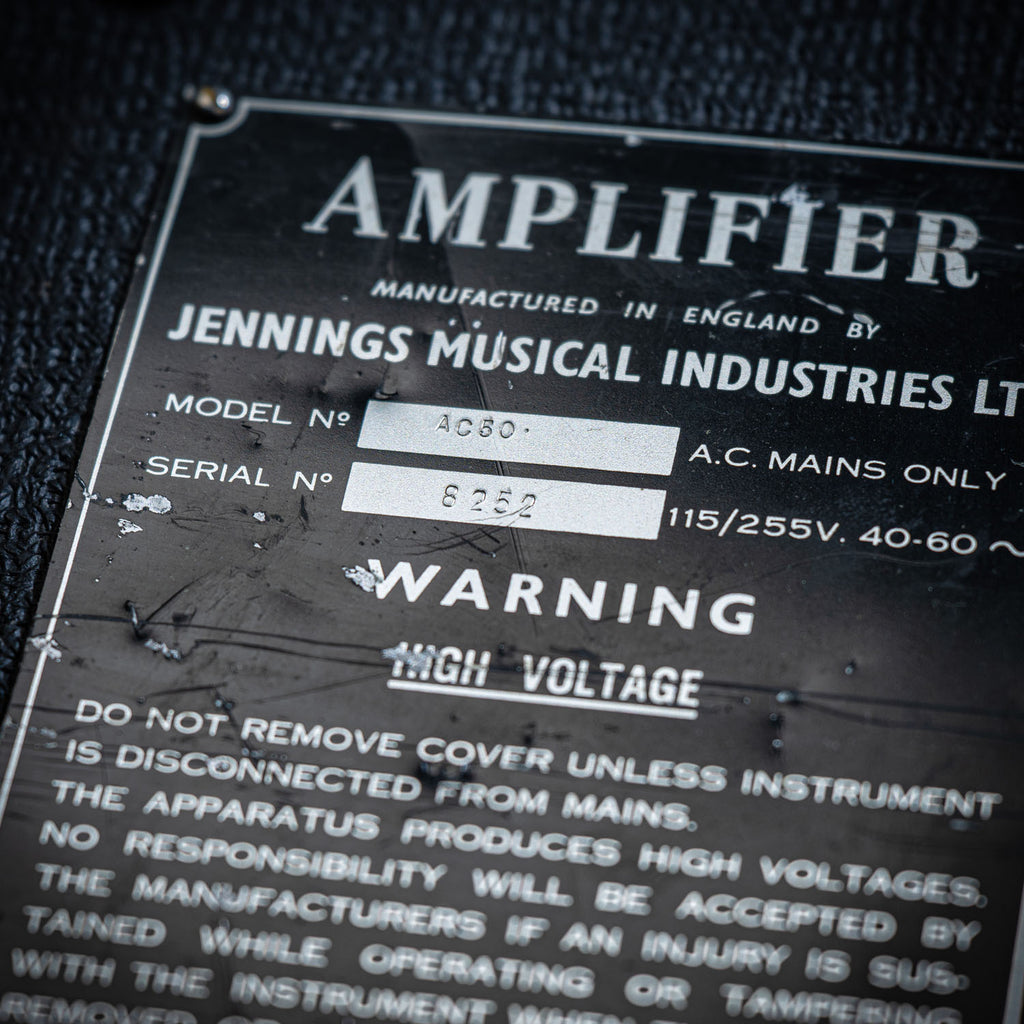 Vox AC50 Head Black 1967