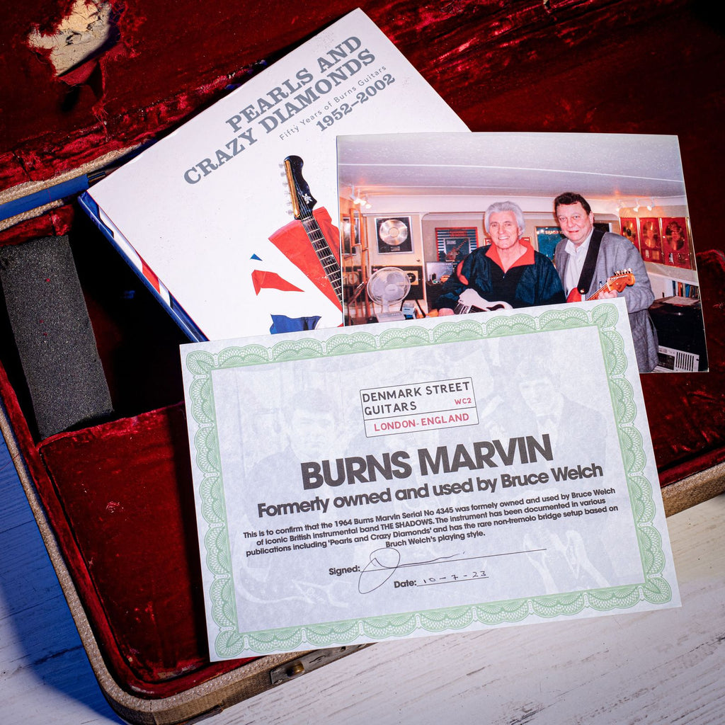 Burns Marvin Ex The Shadows Bruce Welch White 1964