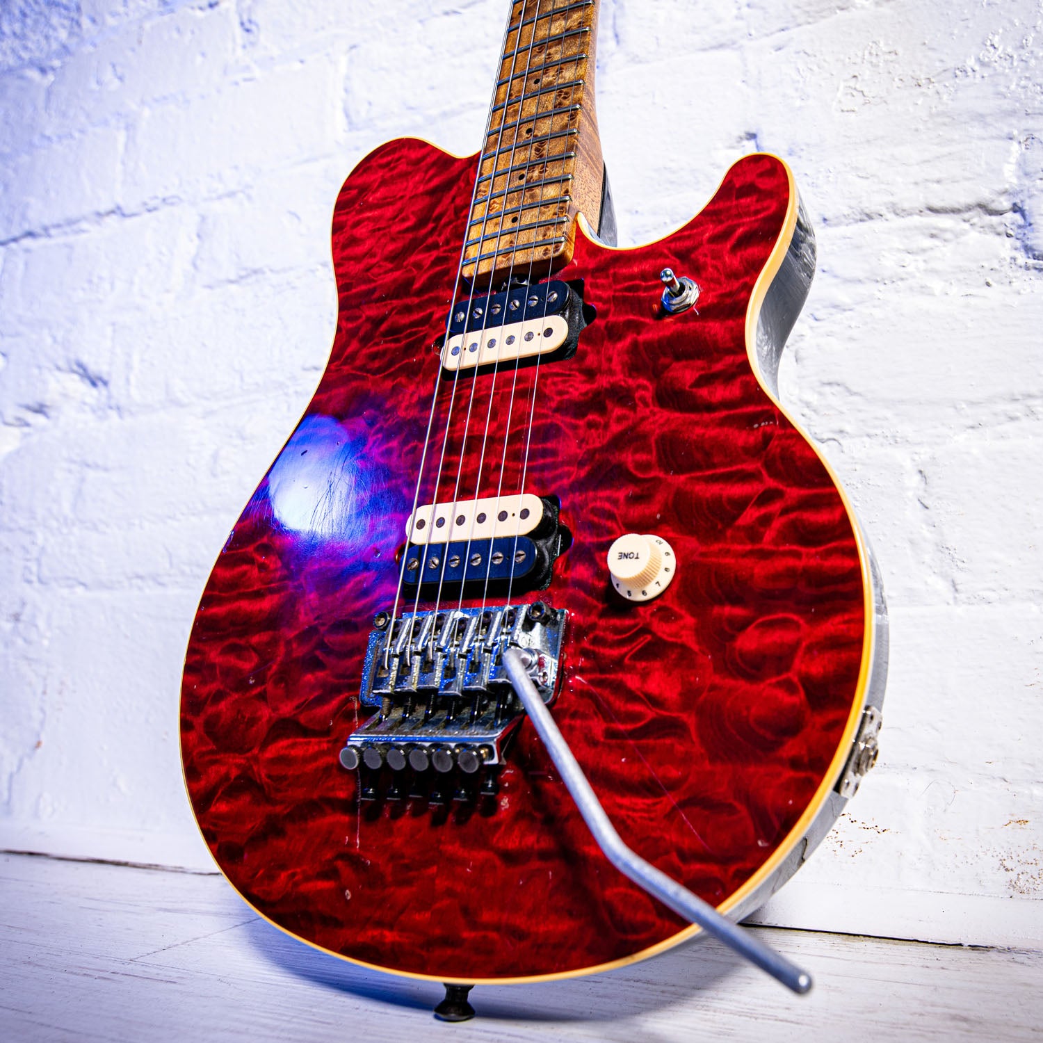 Ernie Ball Music Man EVH Model Ex Eddie Van Halen Translucent Red 1991