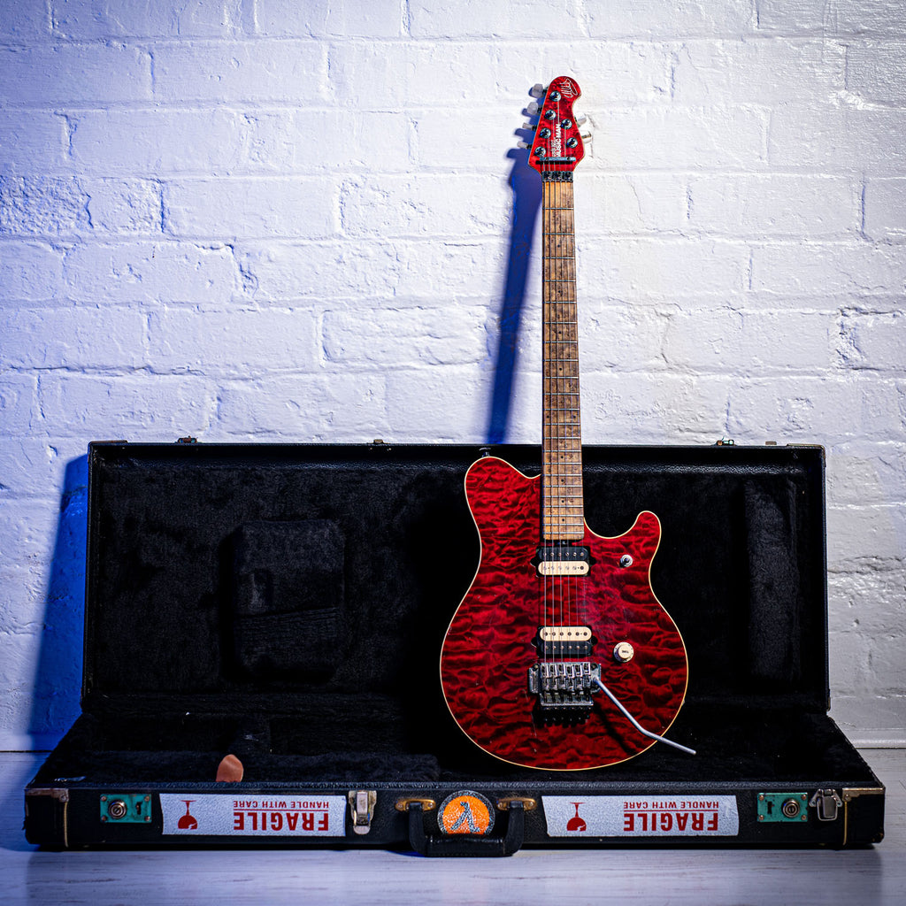 Ernie Ball Music Man EVH Model Ex Eddie Van Halen Translucent Red 1991