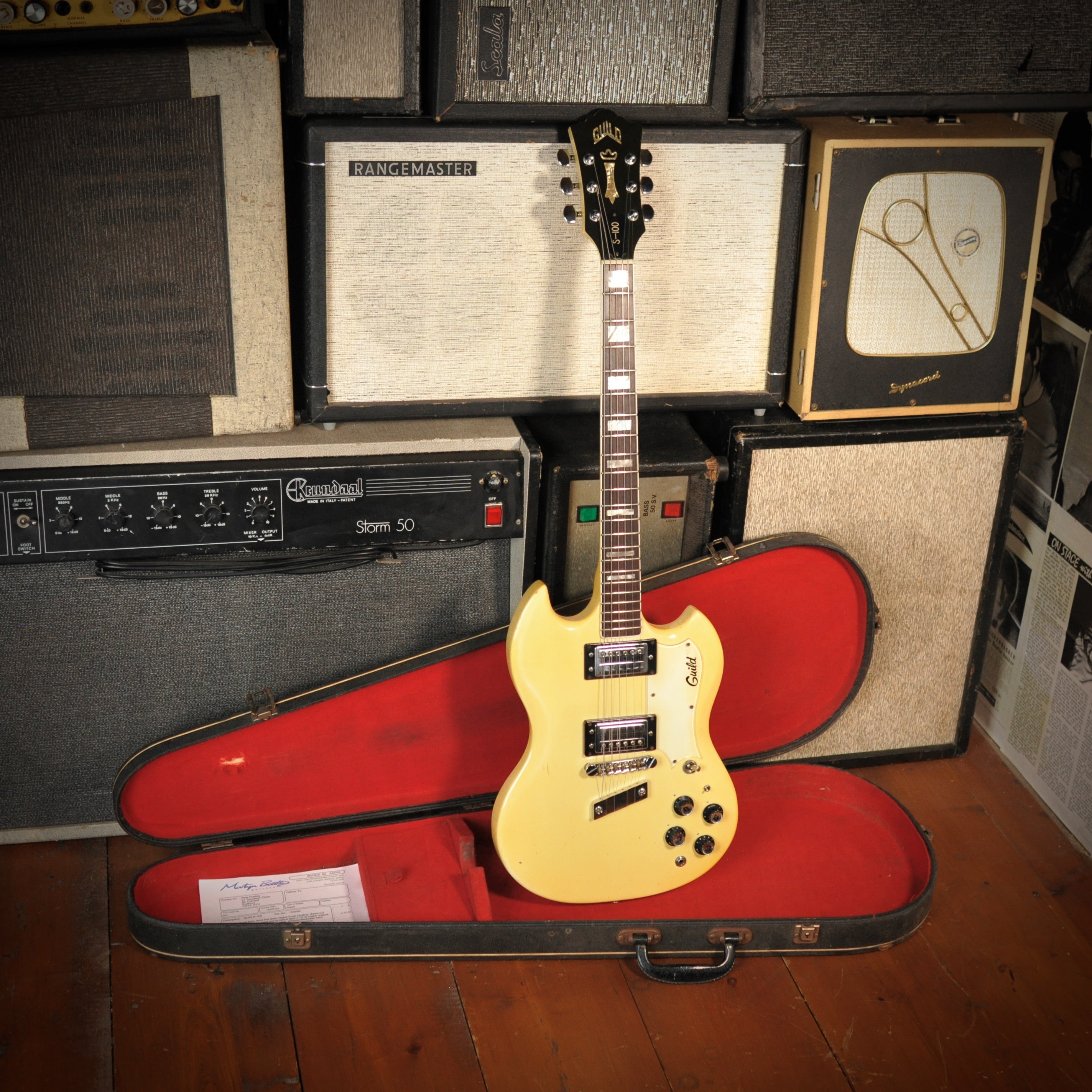 Guild S-100 Polara White 1977