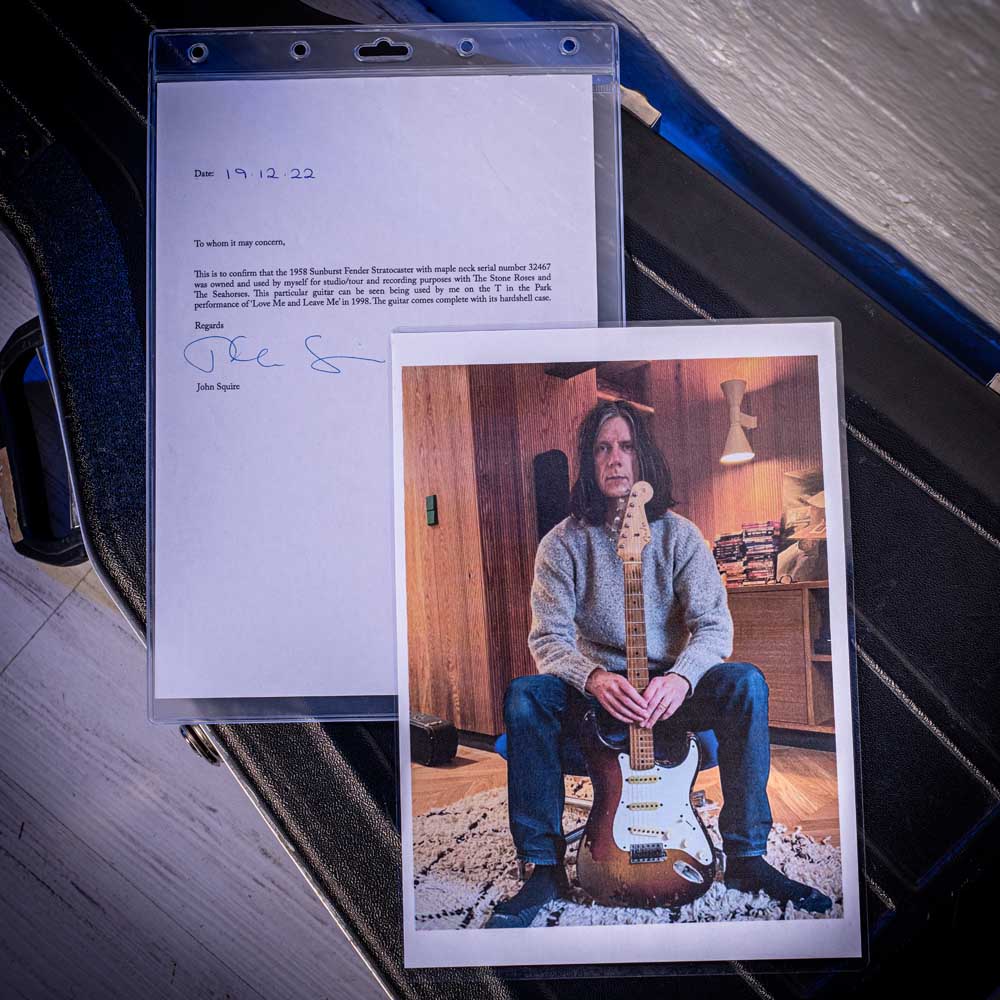 Fender Stratocaster Ex John Squire THE STONE ROSES Sunburst 1958