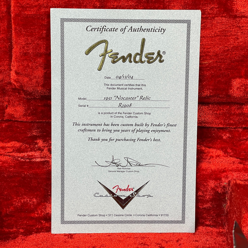 Fender Custom Shop Relic Nocaster Blonde 2004