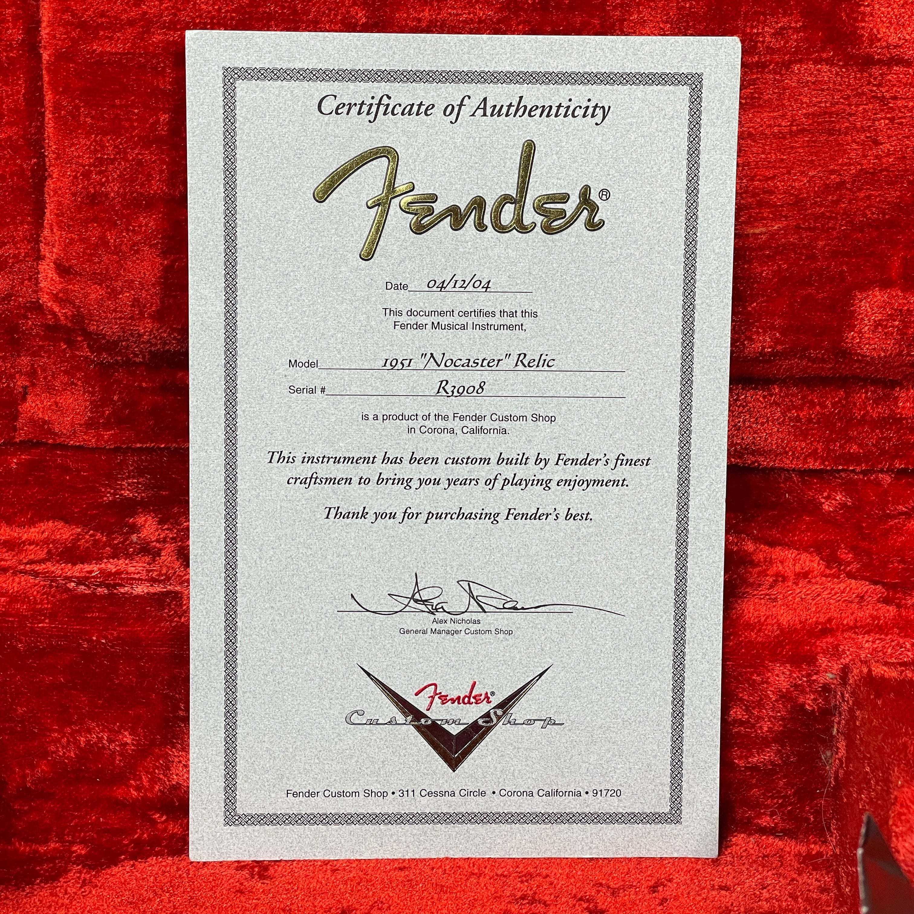 Fender Custom Shop Relic Nocaster Blonde 2004