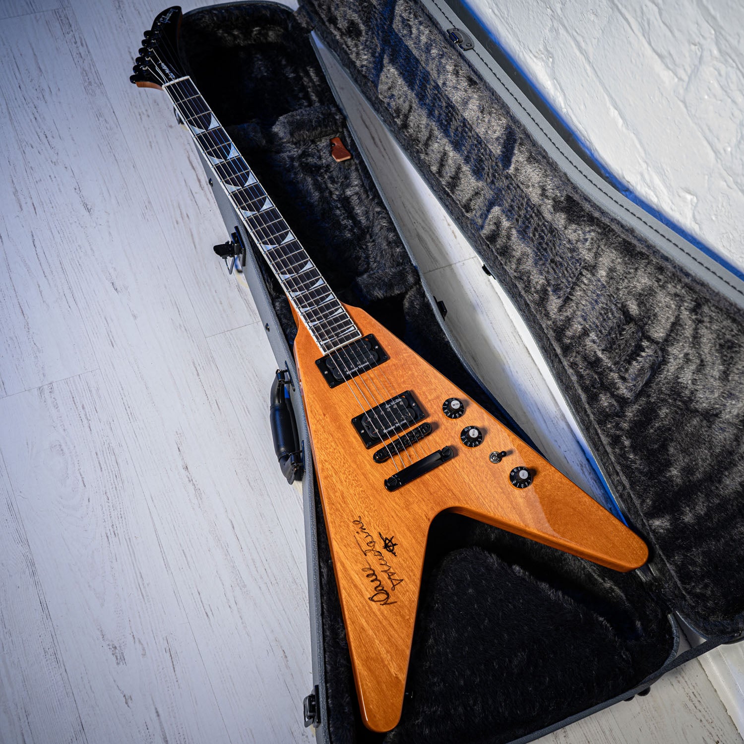 Gibson Flying V Ex Dave Mustaine Megadeath Natural 2022