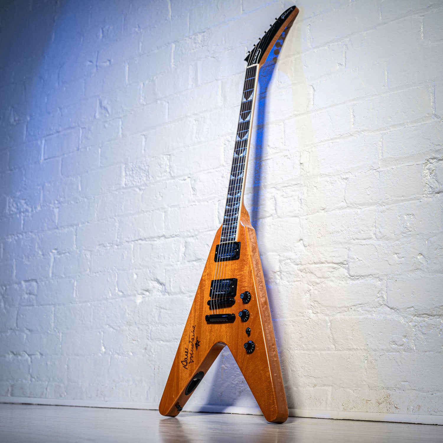 Gibson Flying V Ex Dave Mustaine Megadeath Natural 2022