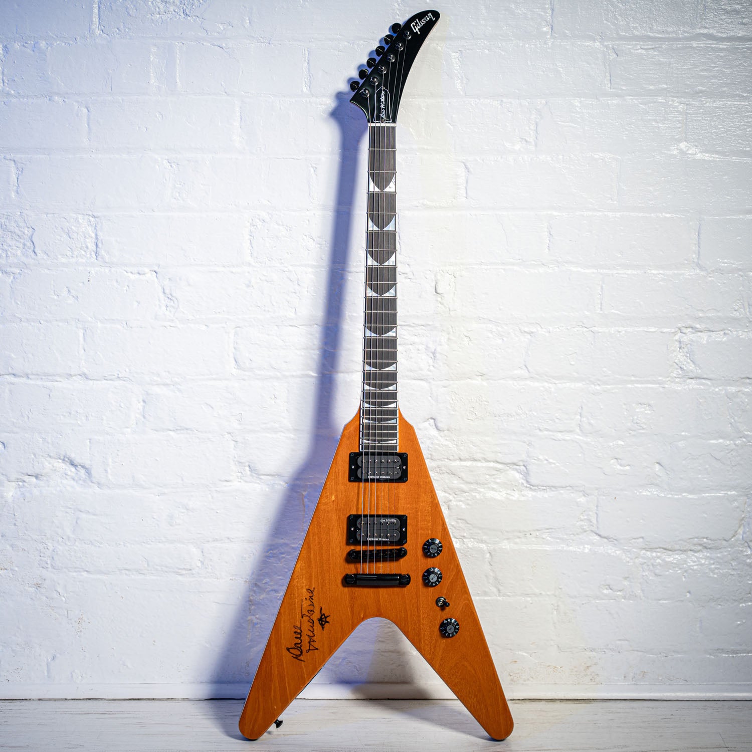 Gibson Flying V Ex Dave Mustaine Megadeath Natural 2022