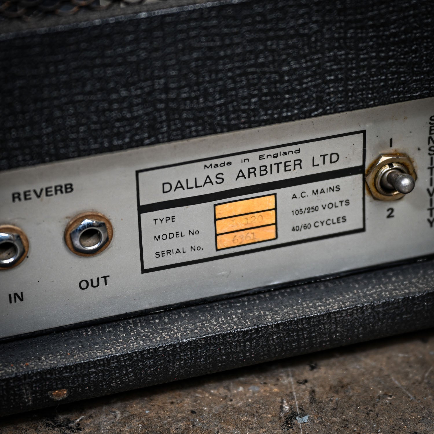 Sound City 120 Head Black 1970