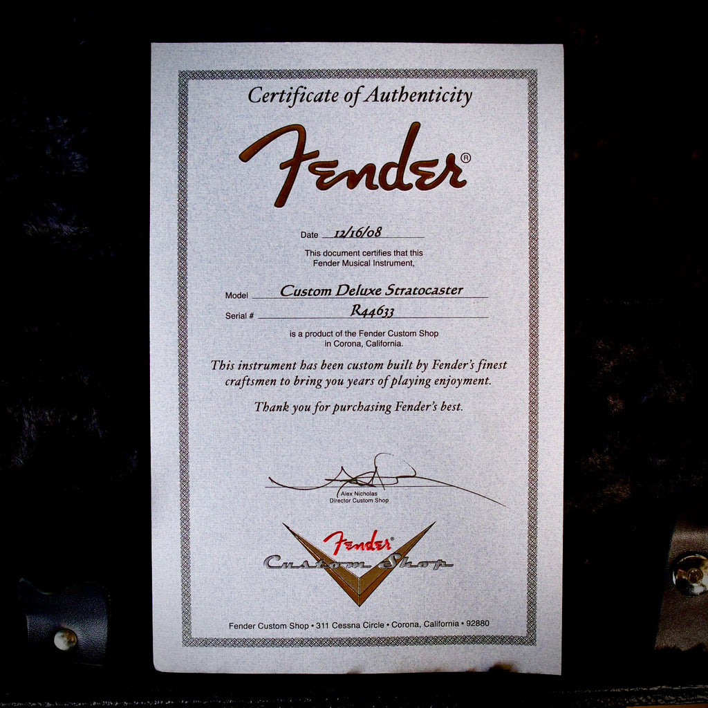 Fender Custom Shop Custom Deluxe Stratocaster Lake Placid Blue 2008