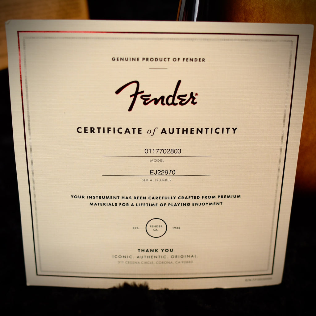 Fender Eric Johnson Signature Stratocaster Sunburst 2022