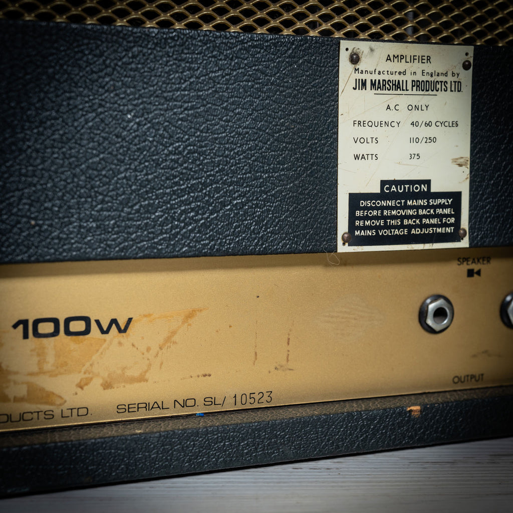 Marshall Superlead 100 Head Black 1967