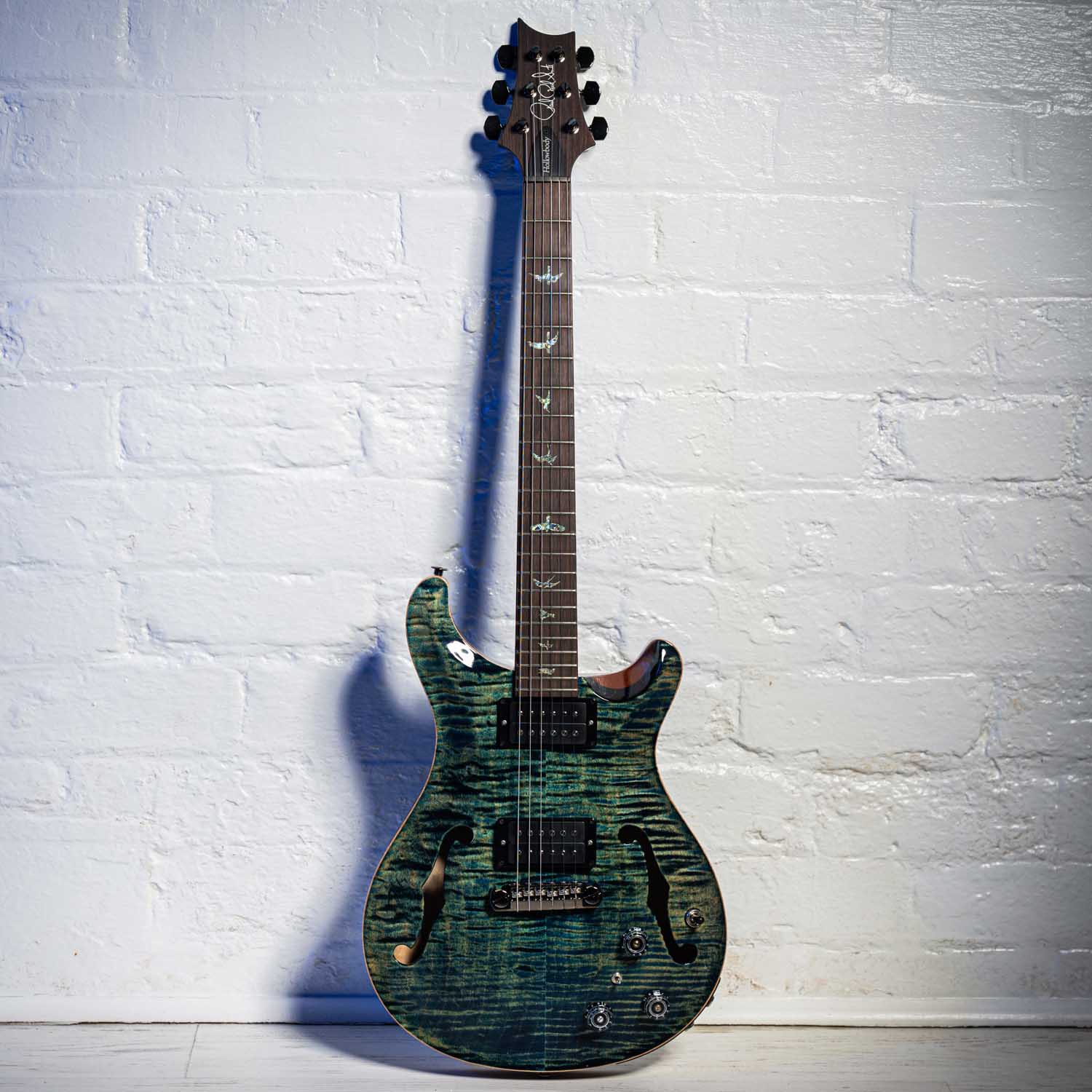Prs Hollowbody II With Piezo Wood Library River Blue 2020