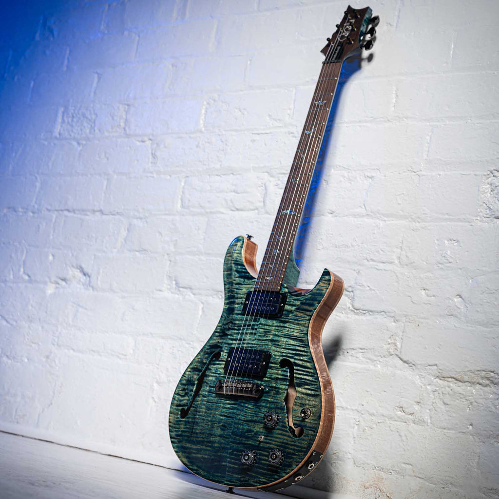 Prs Hollowbody II With Piezo Wood Library River Blue 2020