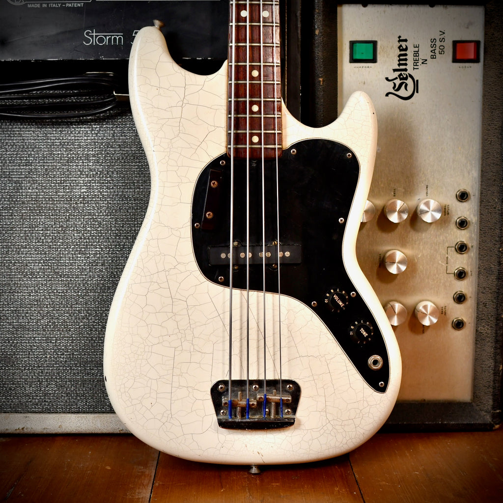 Fender Musicmaster Bass White Refinish 1978