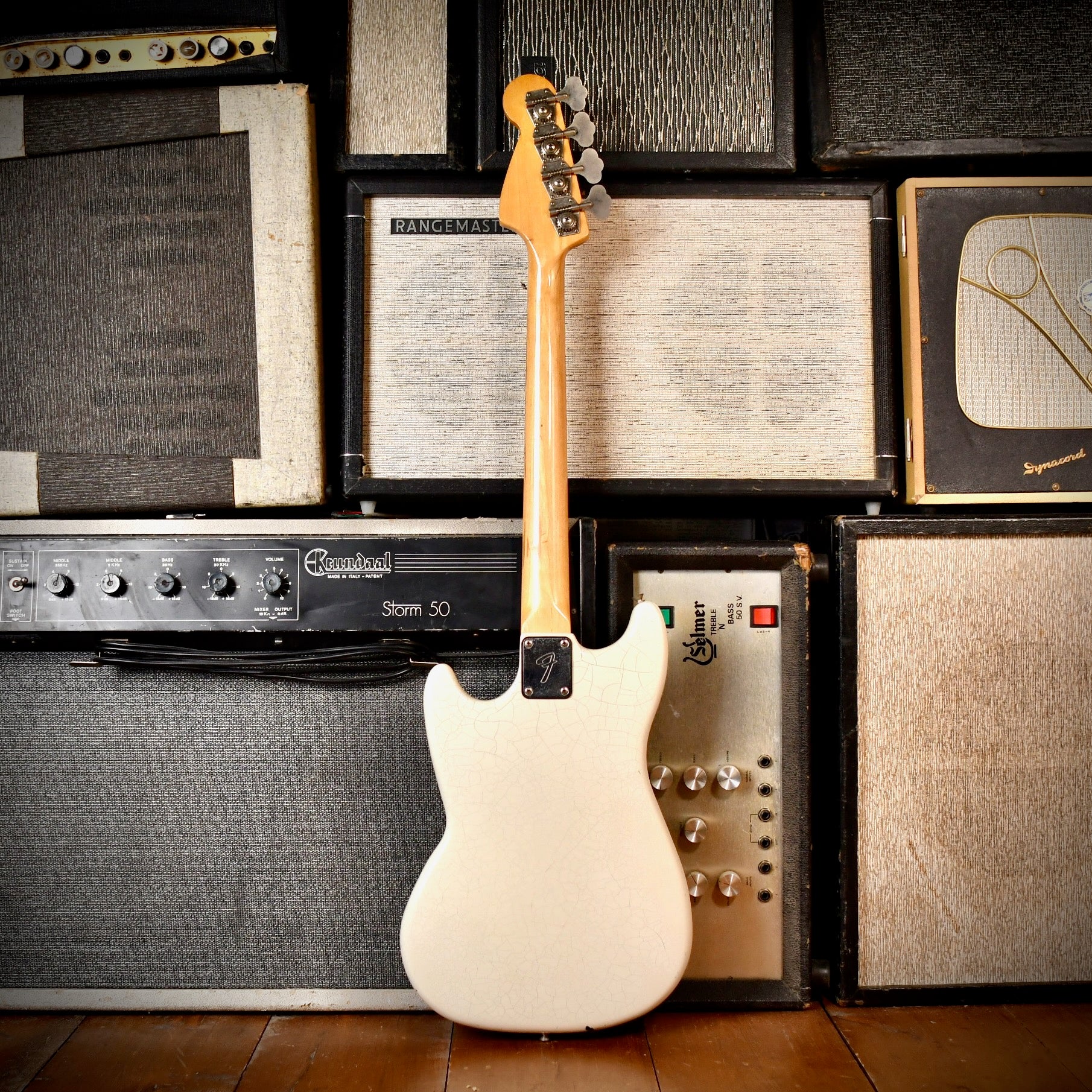 Fender Musicmaster Bass White Refinish 1978