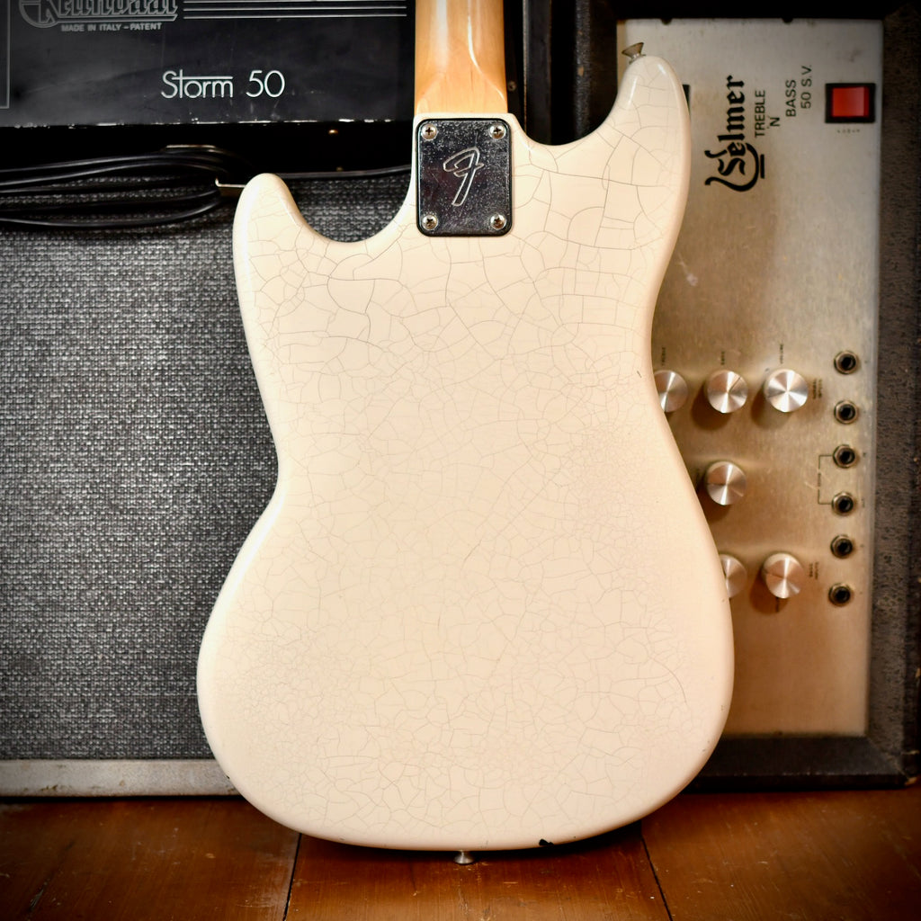 Fender Musicmaster Bass White Refinish 1978