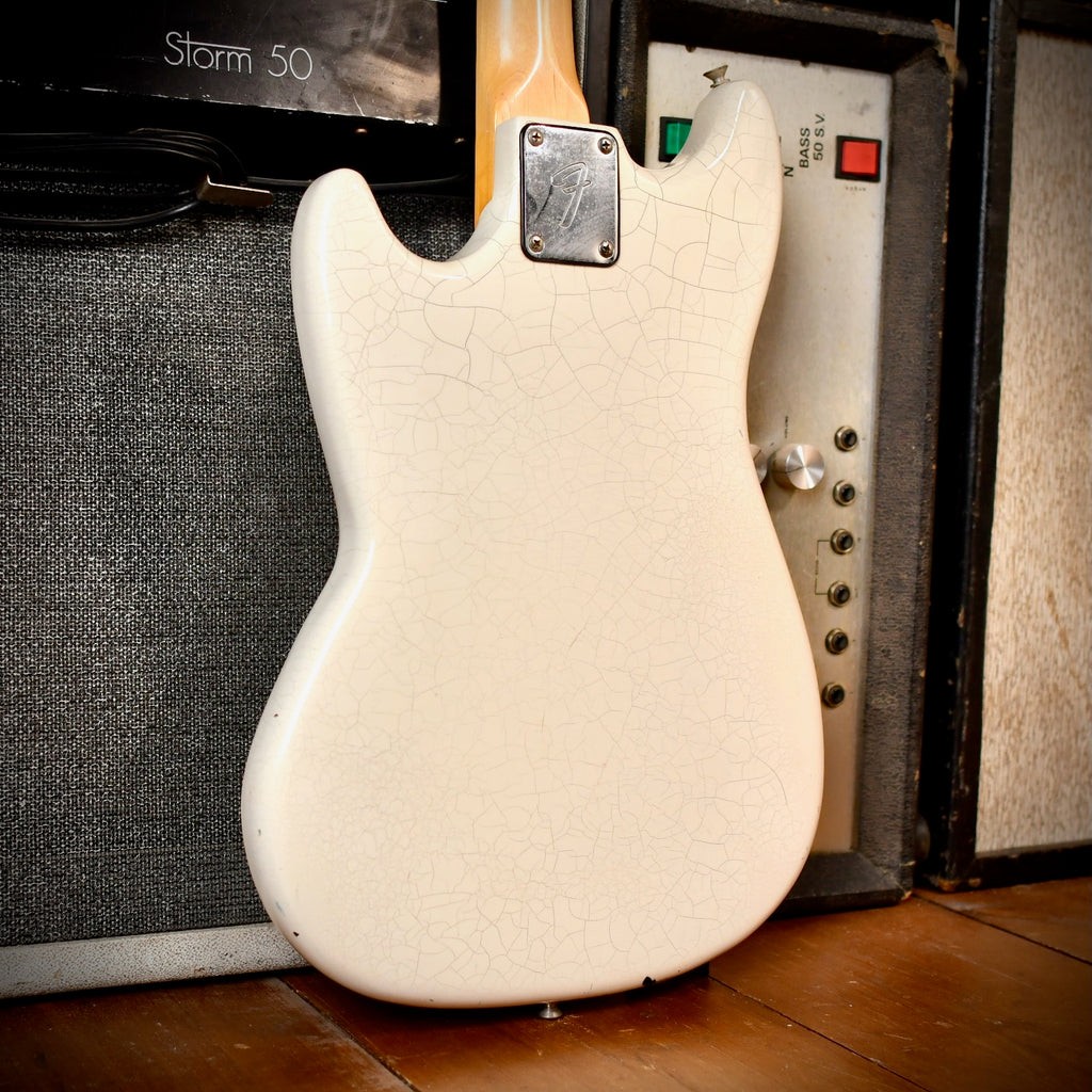 Fender Musicmaster Bass White Refinish 1978