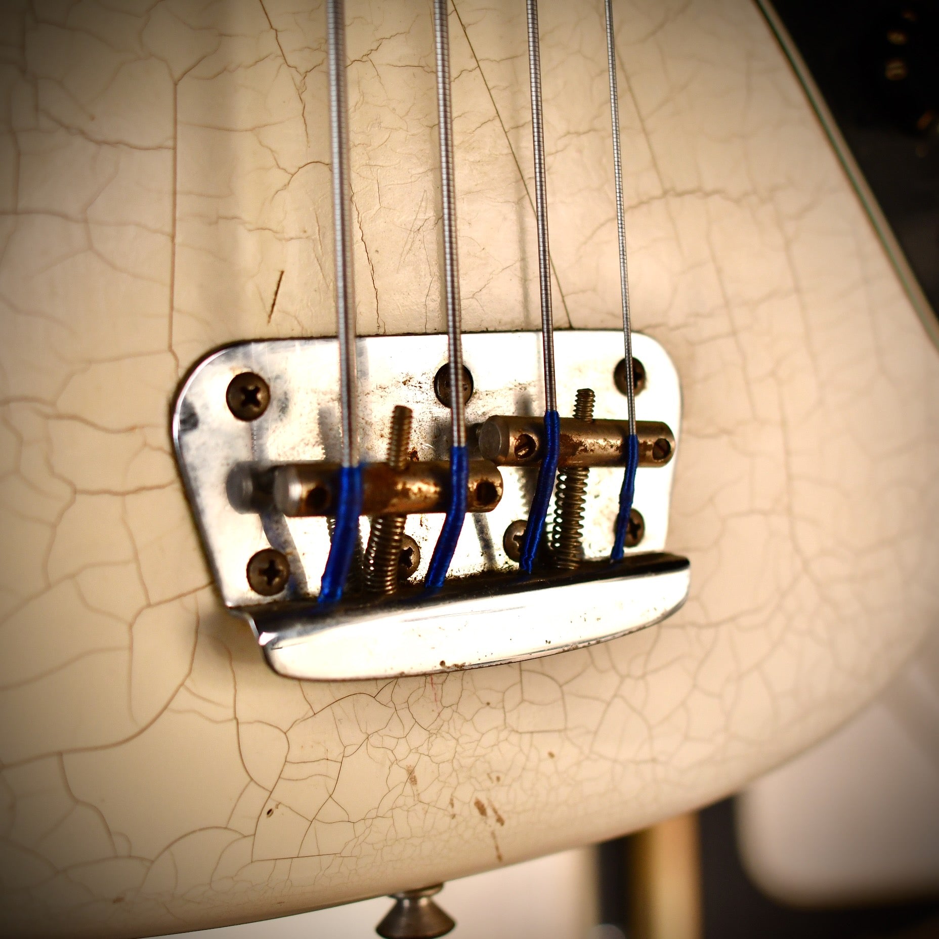 Fender Musicmaster Bass White Refinish 1978