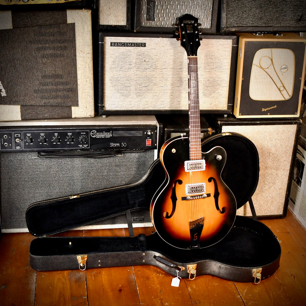 Gretsch 6124 Single Anniversary (2 PUP MOD) Shaded Golden Sunburst 1963
