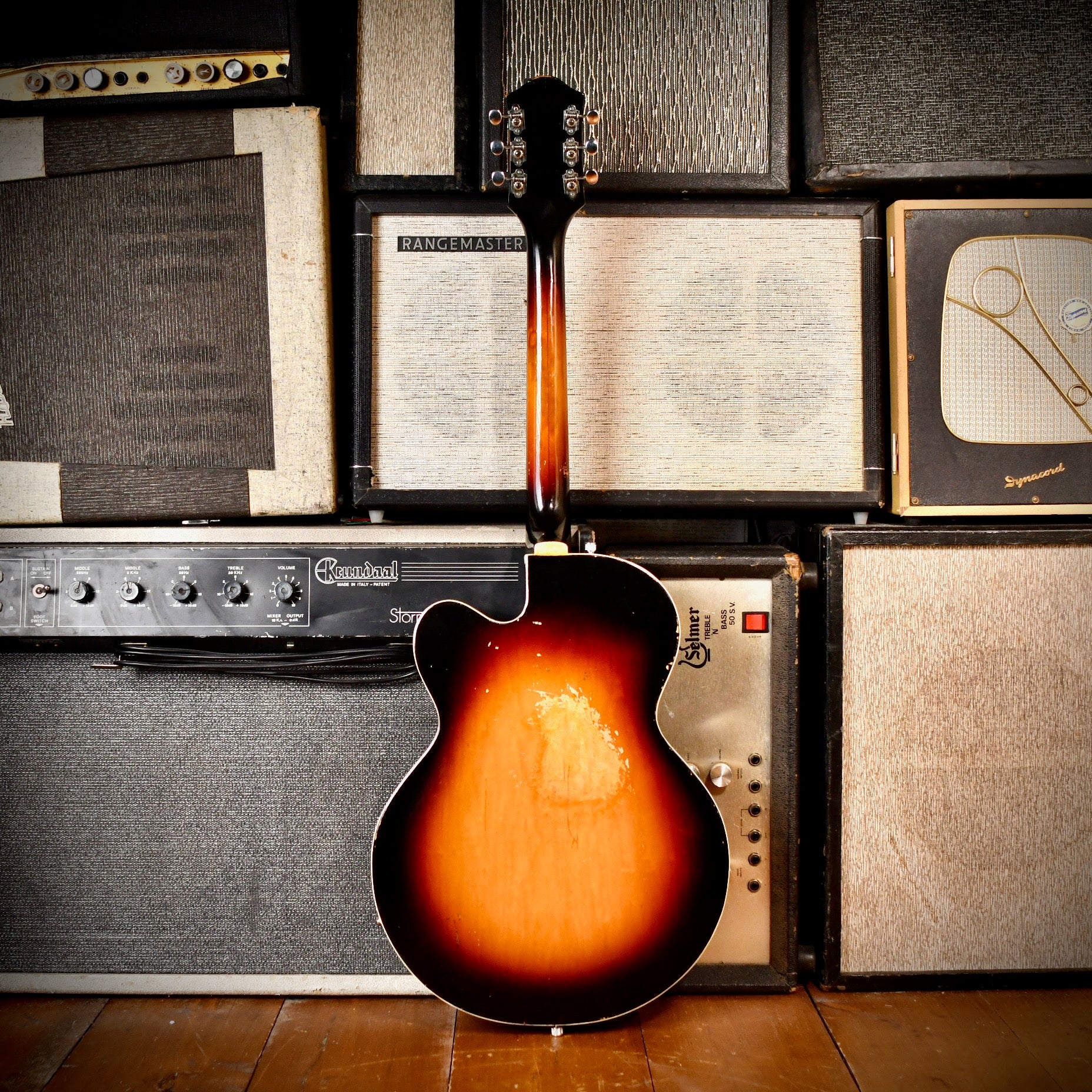 Gretsch 6124 Single Anniversary (2 PUP MOD) Shaded Golden Sunburst 1963