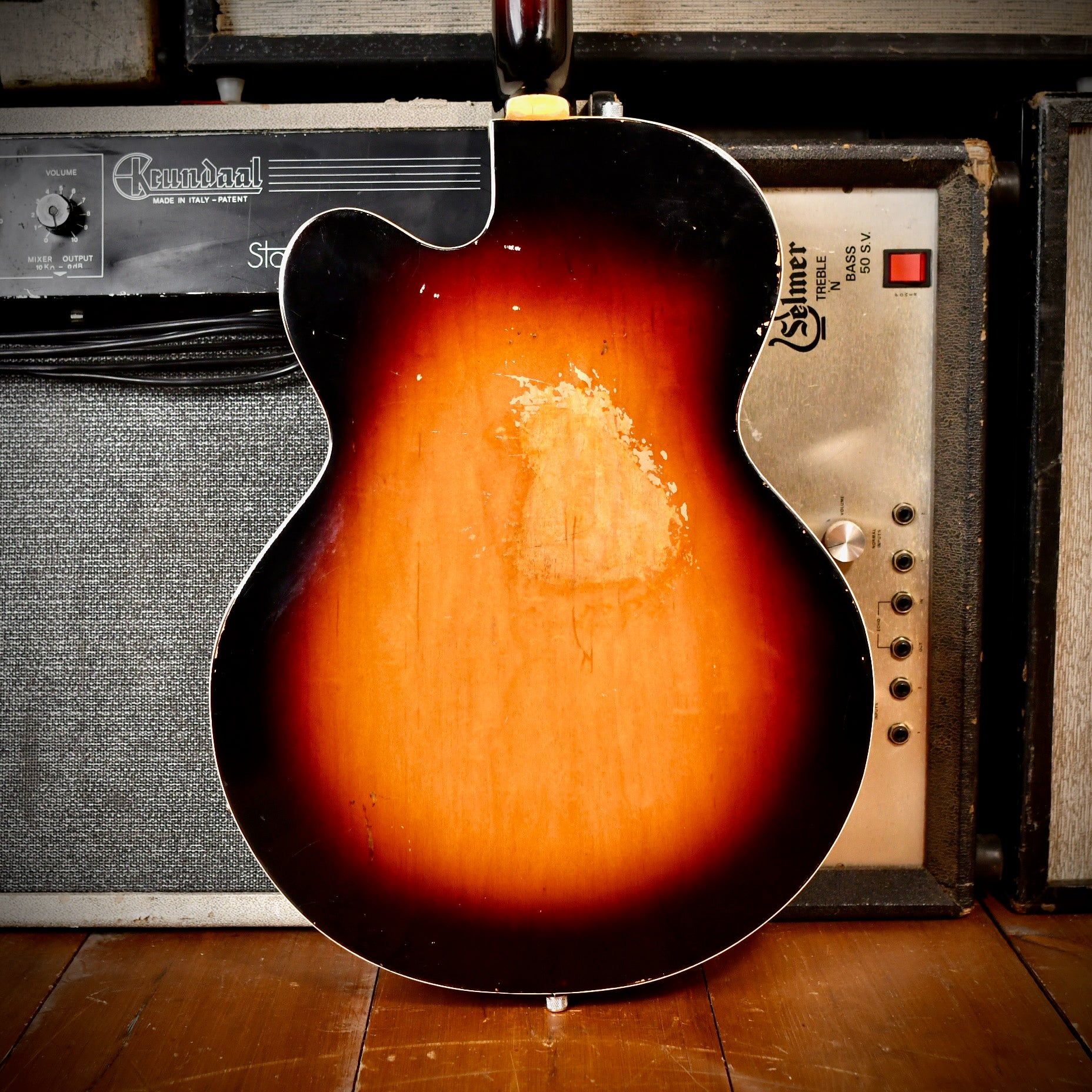 Gretsch 6124 Single Anniversary (2 PUP MOD) Shaded Golden Sunburst 1963