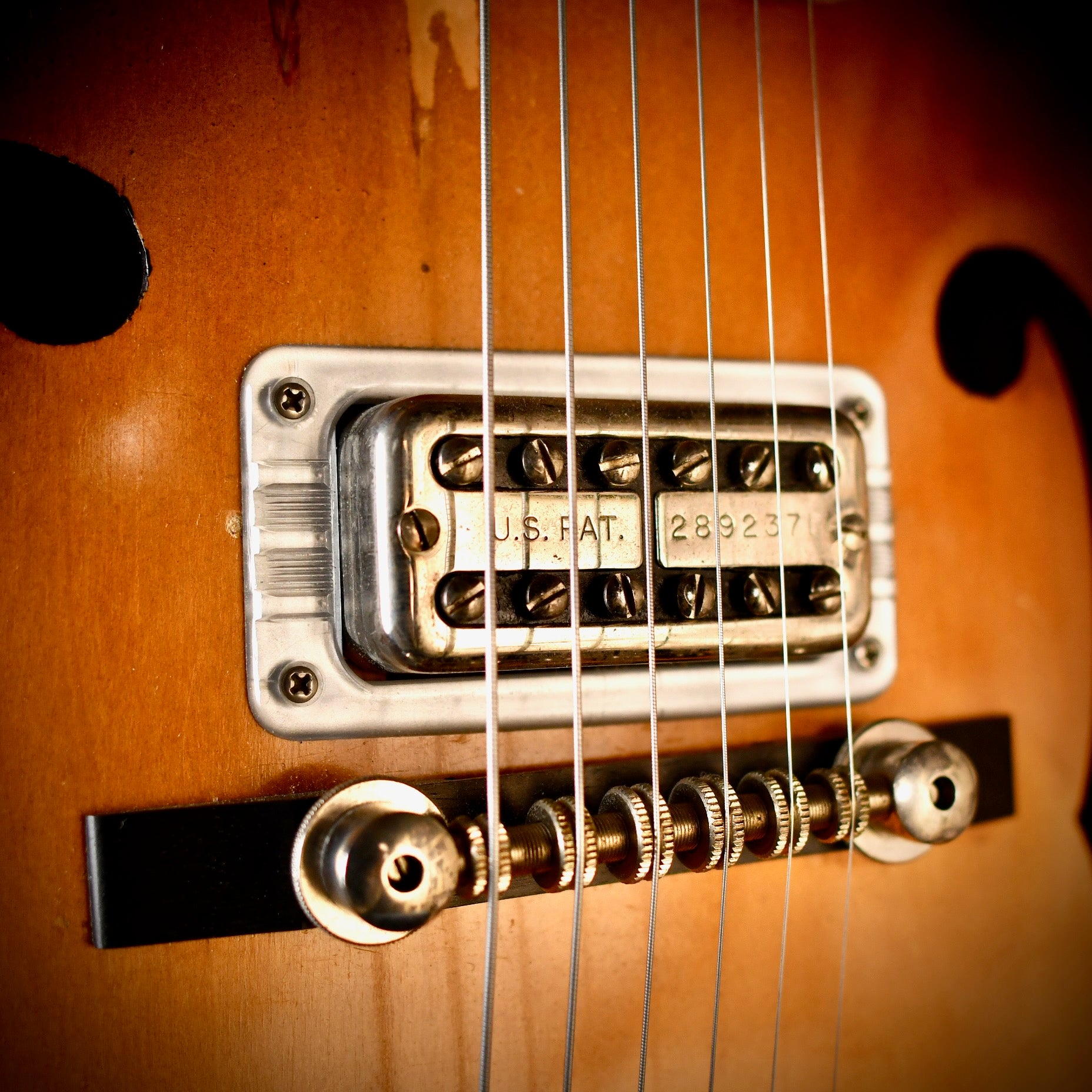 Gretsch 6124 Single Anniversary (2 PUP MOD) Shaded Golden Sunburst 1963