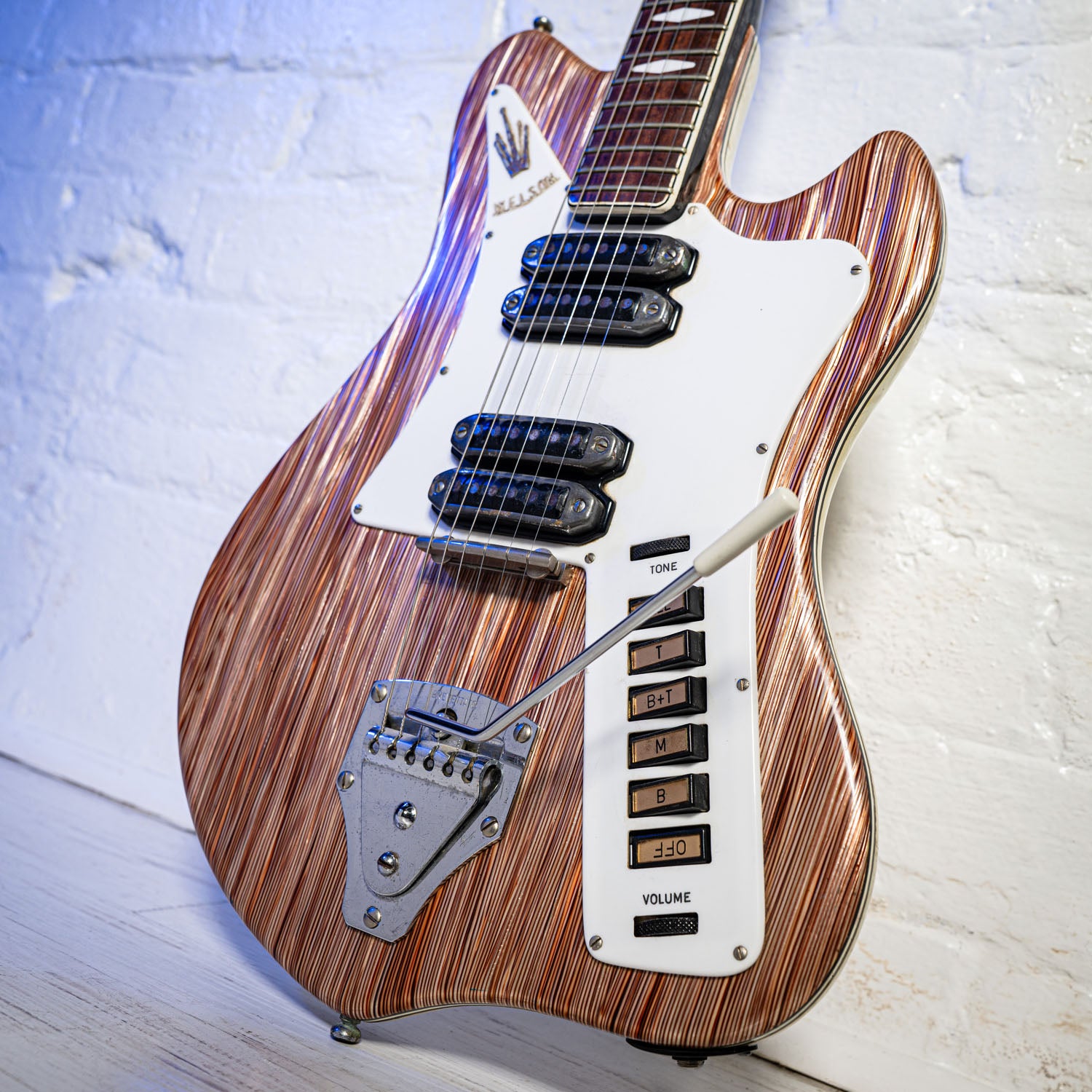 Welson 4 Pickup Solidbody Brown Marble Stripe 1963