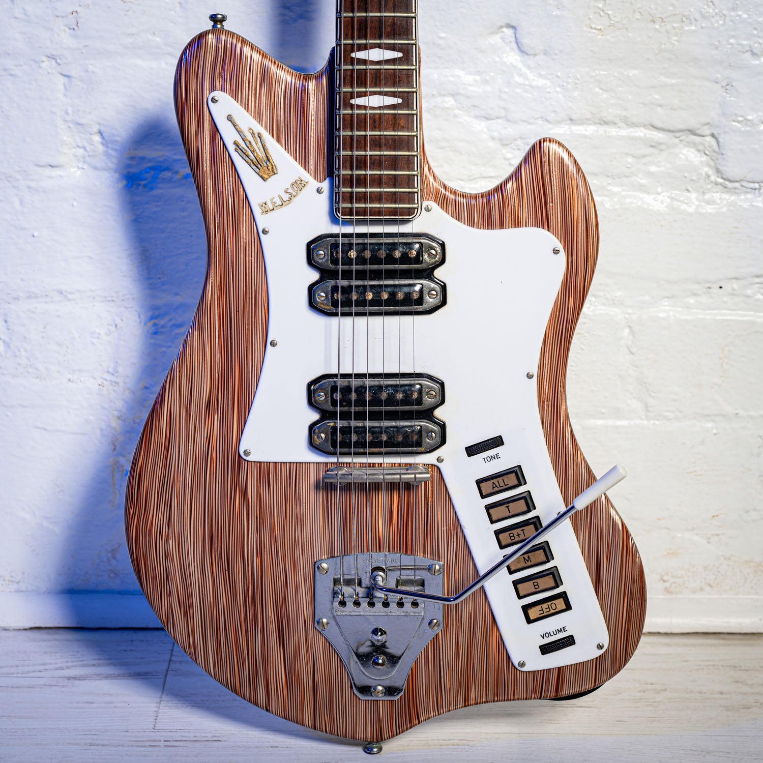 Welson 4 Pickup Solidbody Brown Marble Stripe 1963