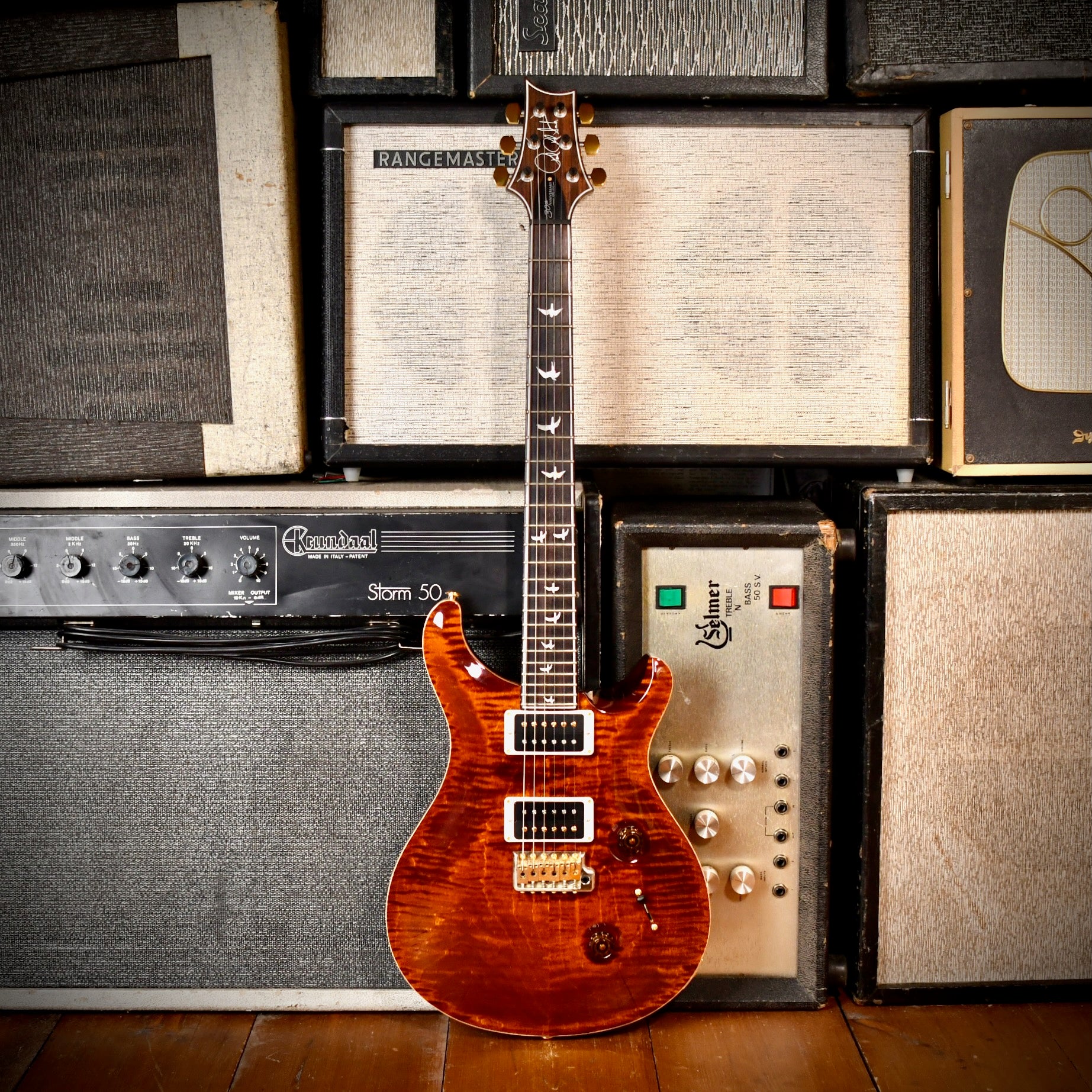 PRS Custom 24 30th Anniversary Blood Orange 2015