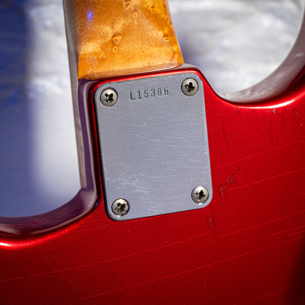 Fender Stratocaster with Birsdeye Maple Neck Candy Apple Red 1960