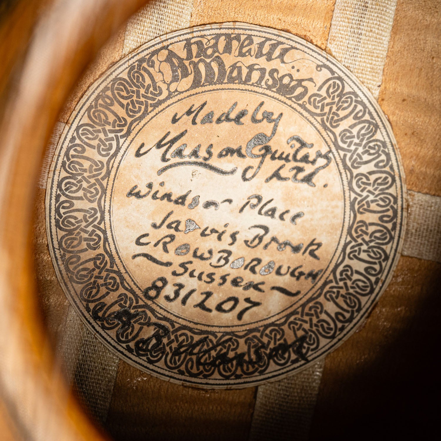 Manson Doubleneck Acoustic 6 & 12 String Natural 1983