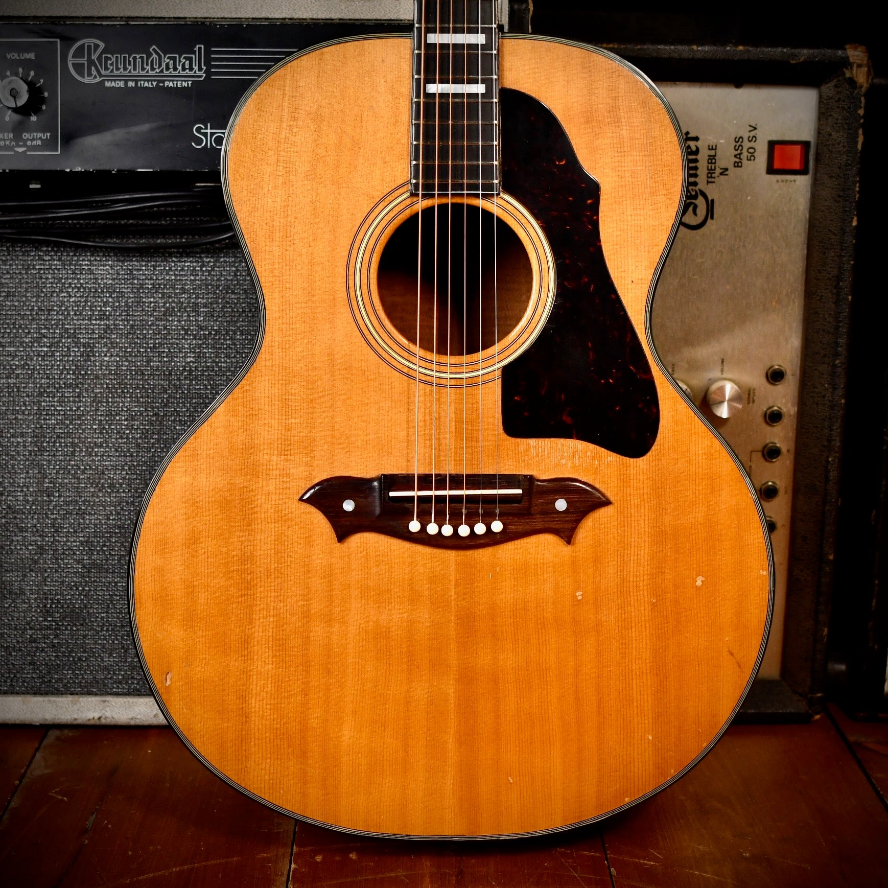 Knight Guitars Jumbo Acoustic Natural 1969