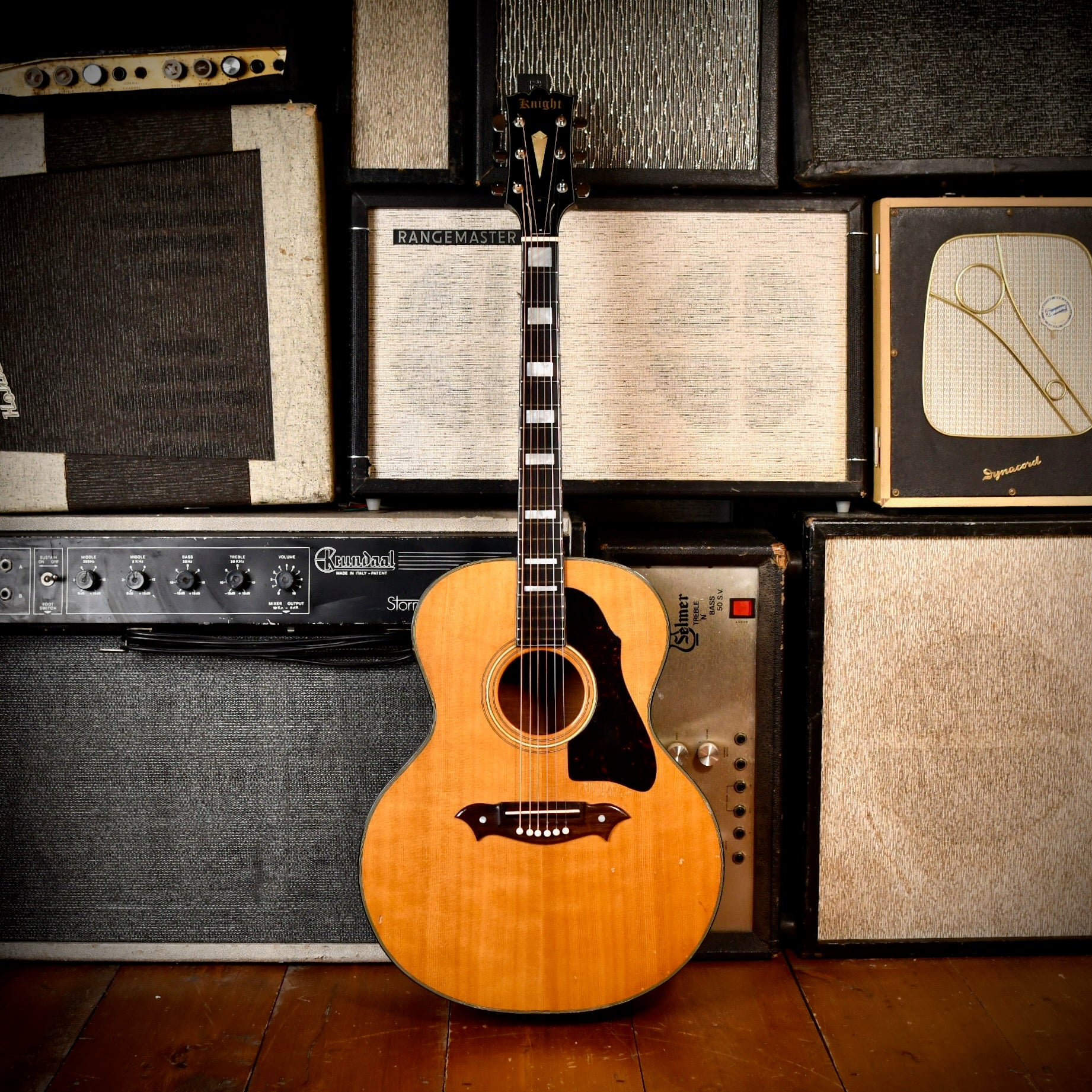 Knight Guitars Jumbo Acoustic Natural 1969