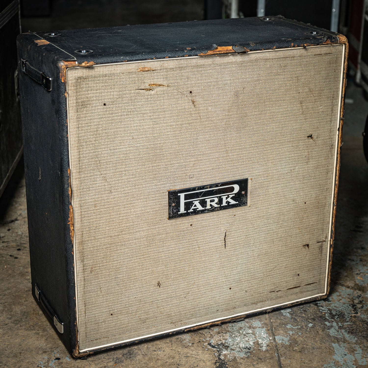 Park 4x12 Cabinet White Grill Block Logo Black 1966