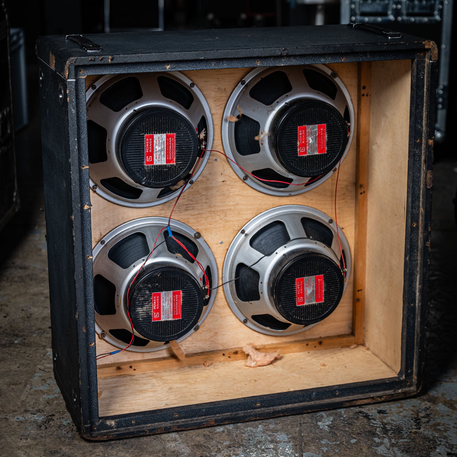 Park 4x12 Cabinet White Grill Block Logo Black 1966