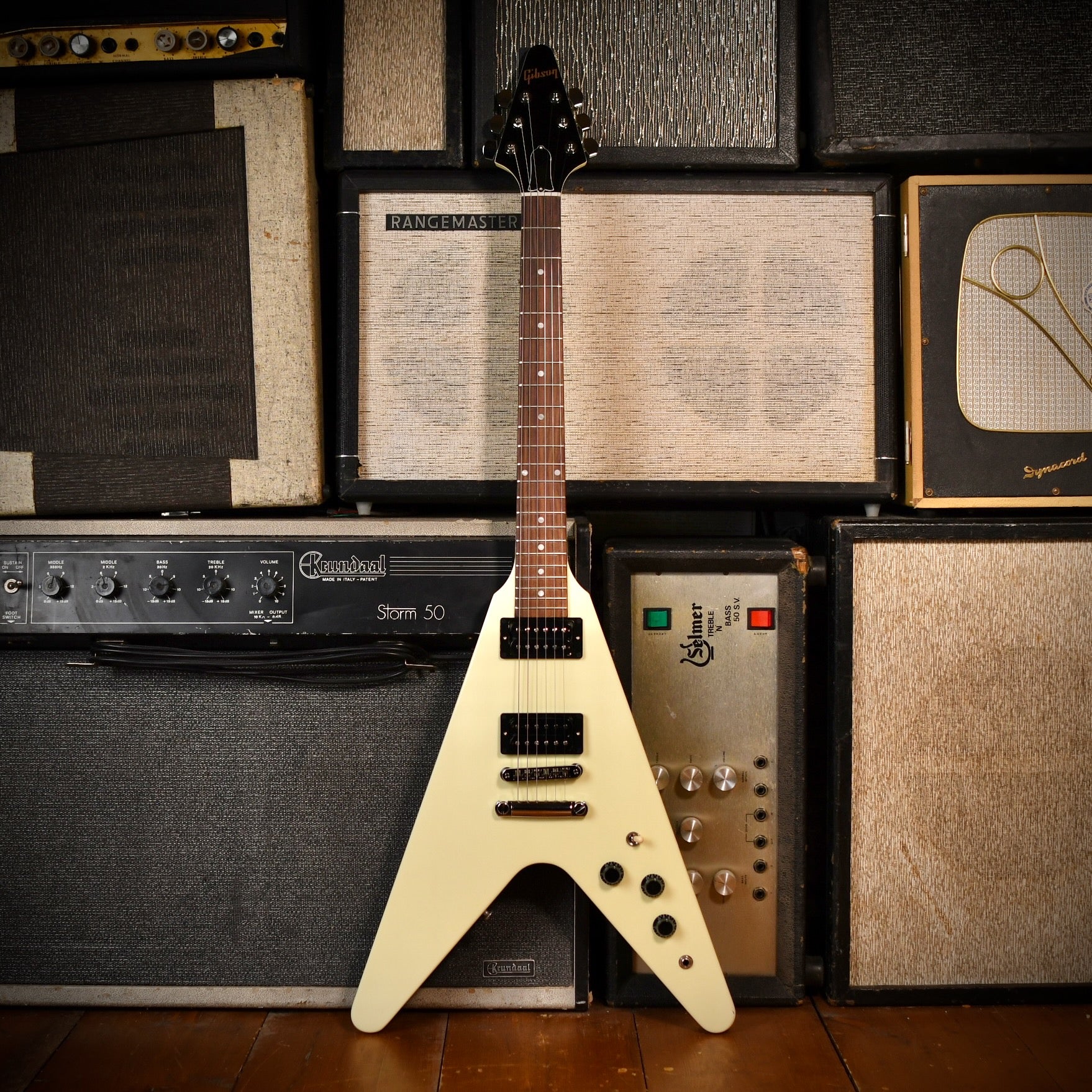 Gibson Flying V 80s RI Classic White 2023