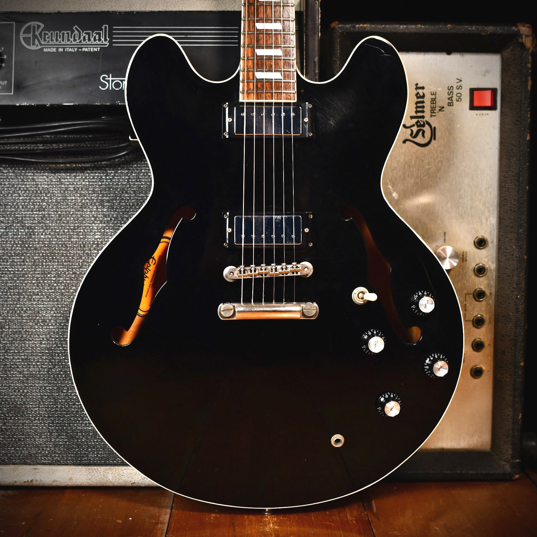 Epiphone Riviera W/MH Made In Japan Black 1986