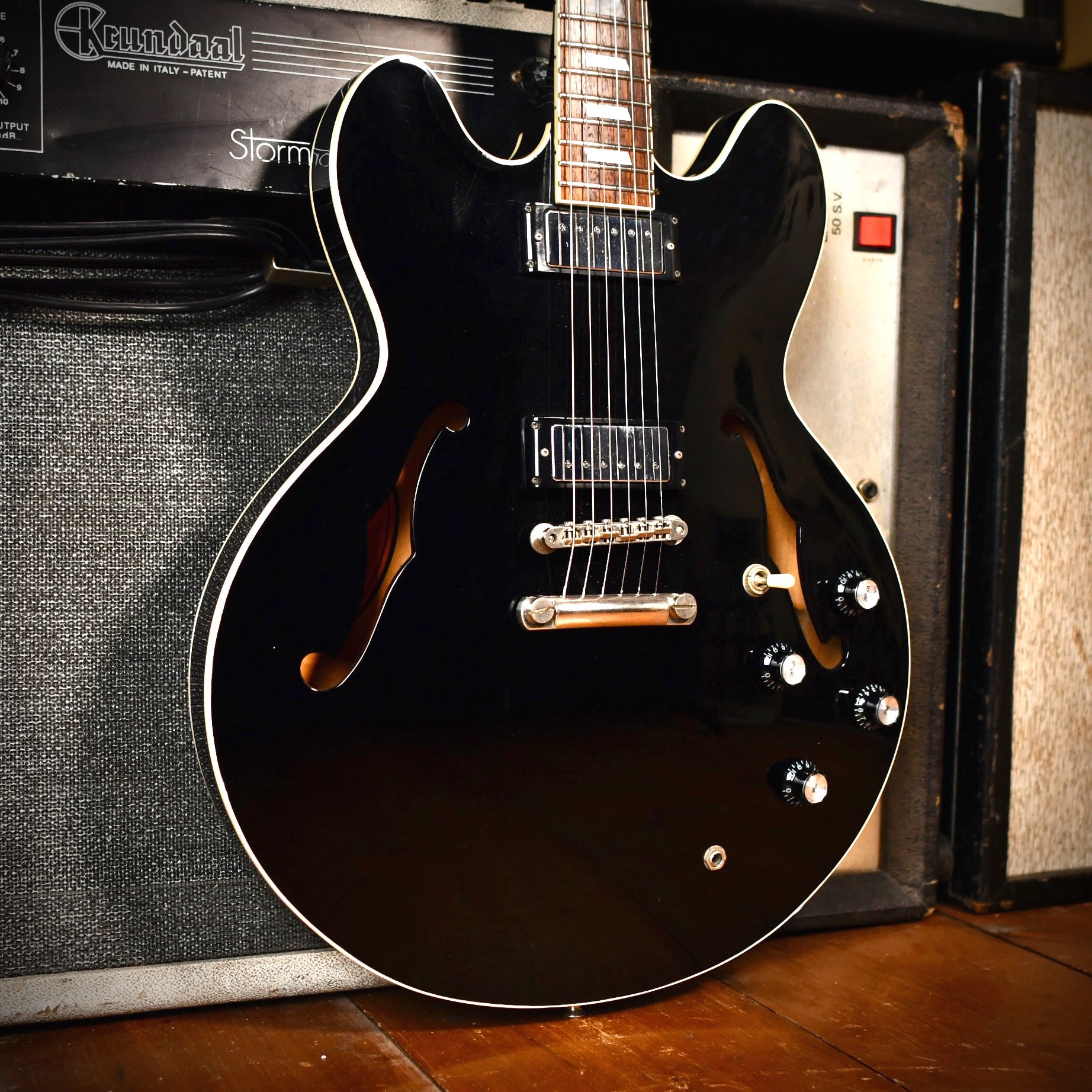 Epiphone Riviera W/MH Made In Japan Black 1986