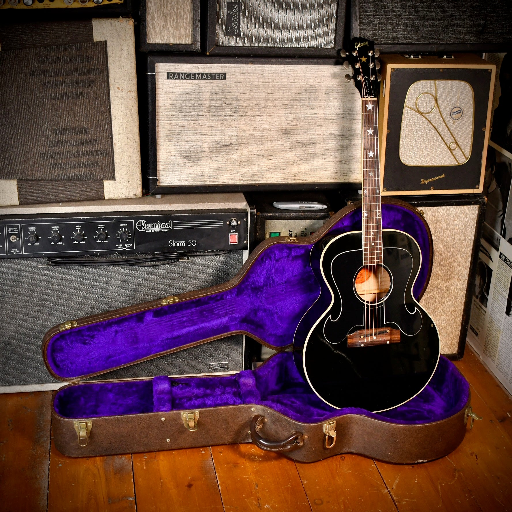 Gibson J-180 Everly Brothers Reissue 68 Style Black 1996