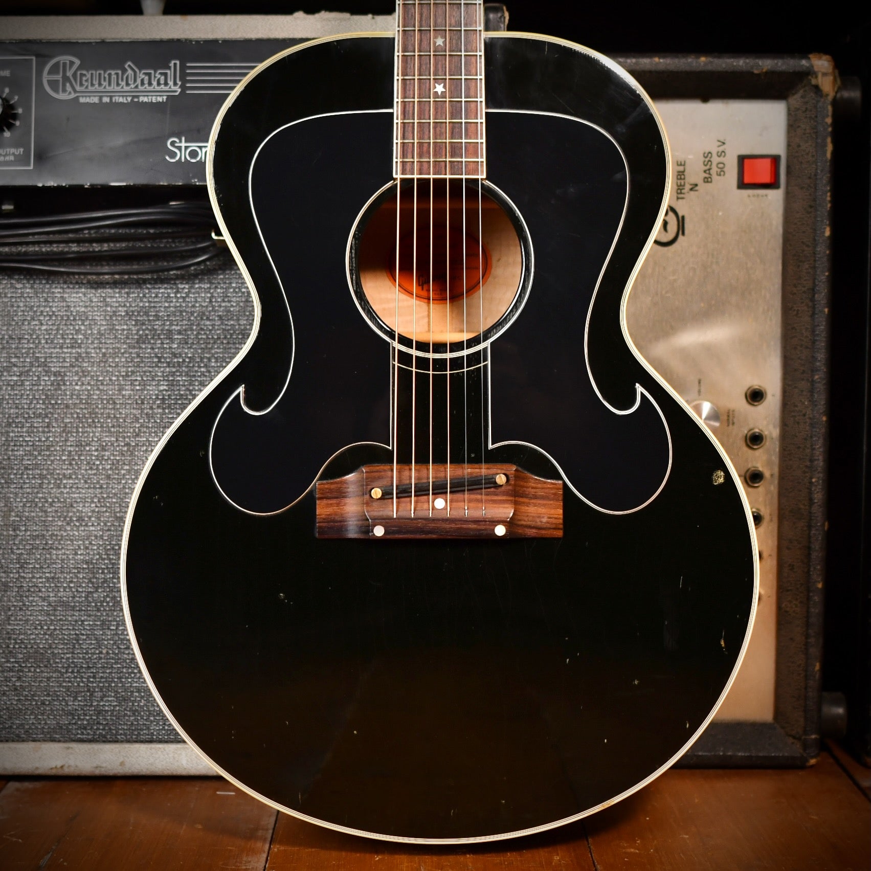 Gibson J-180 Everly Brothers Reissue 68 Style Black 1996